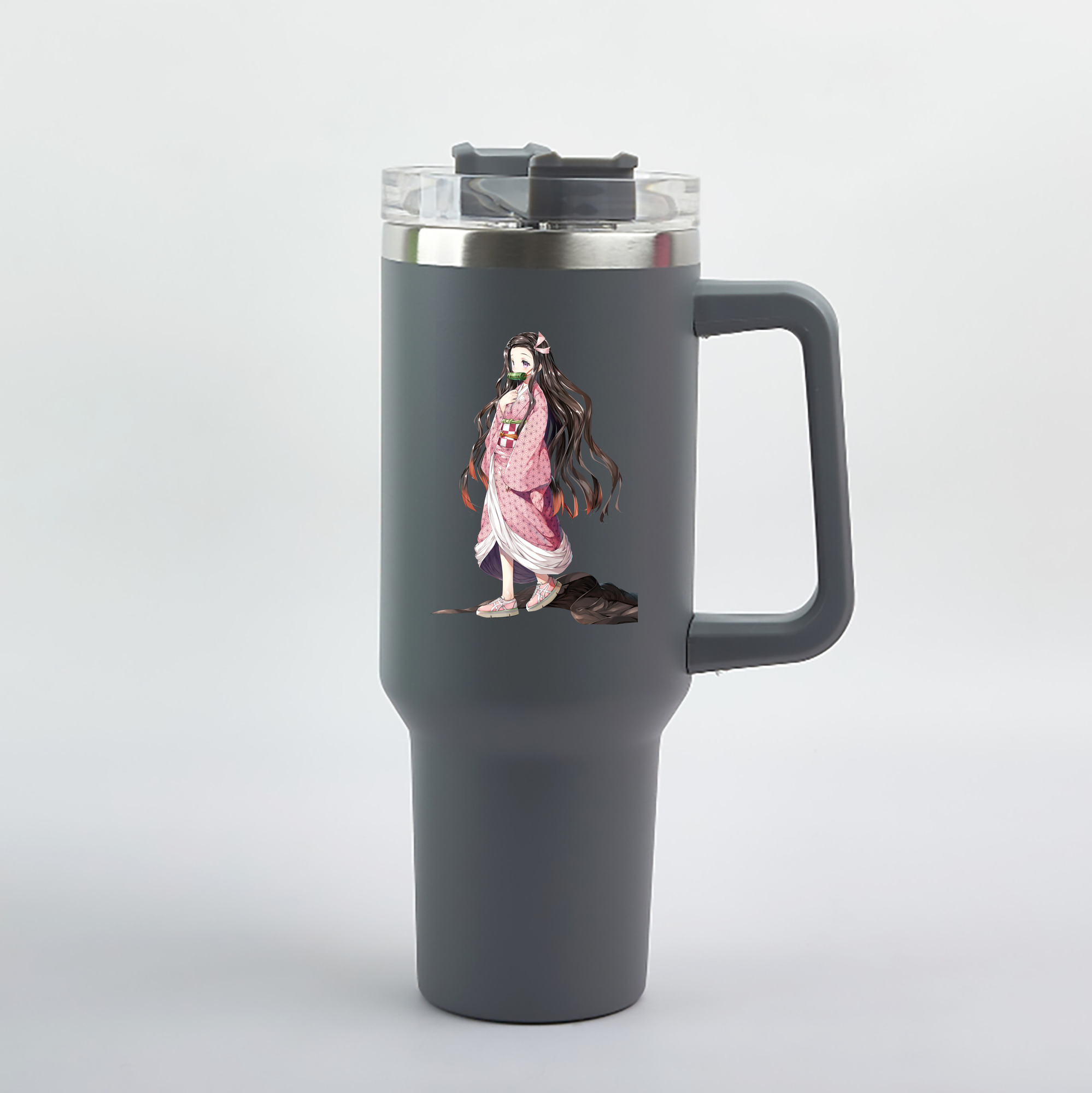 （画像用） 鬼滅の刃（きめつのやいば）竈門 禰󠄀豆子／かまど ねずこ Kamado Nezuko 1200mL車用タンブラー（カラープリント）