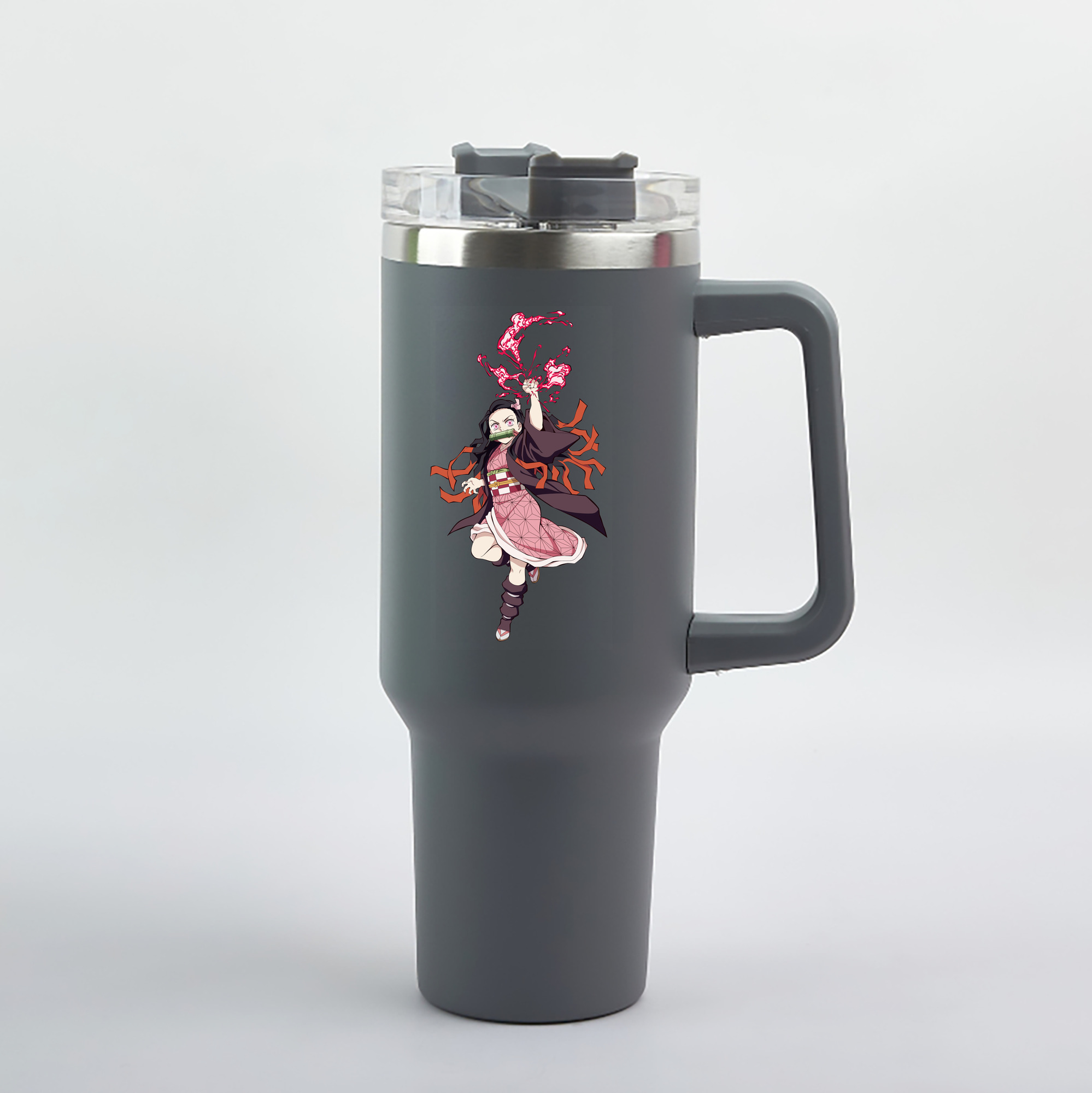 （画像用） 鬼滅の刃（きめつのやいば）竈門 禰󠄀豆子／かまど ねずこ Kamado Nezuko 1200mL車用タンブラー（カラープリント）