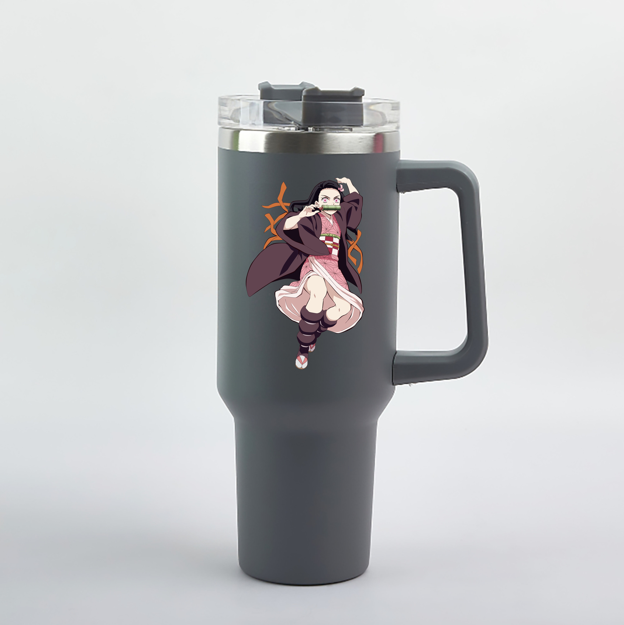 （画像用） 鬼滅の刃（きめつのやいば）竈門 禰󠄀豆子／かまど ねずこ Kamado Nezuko 1200mL車用タンブラー（カラープリント）