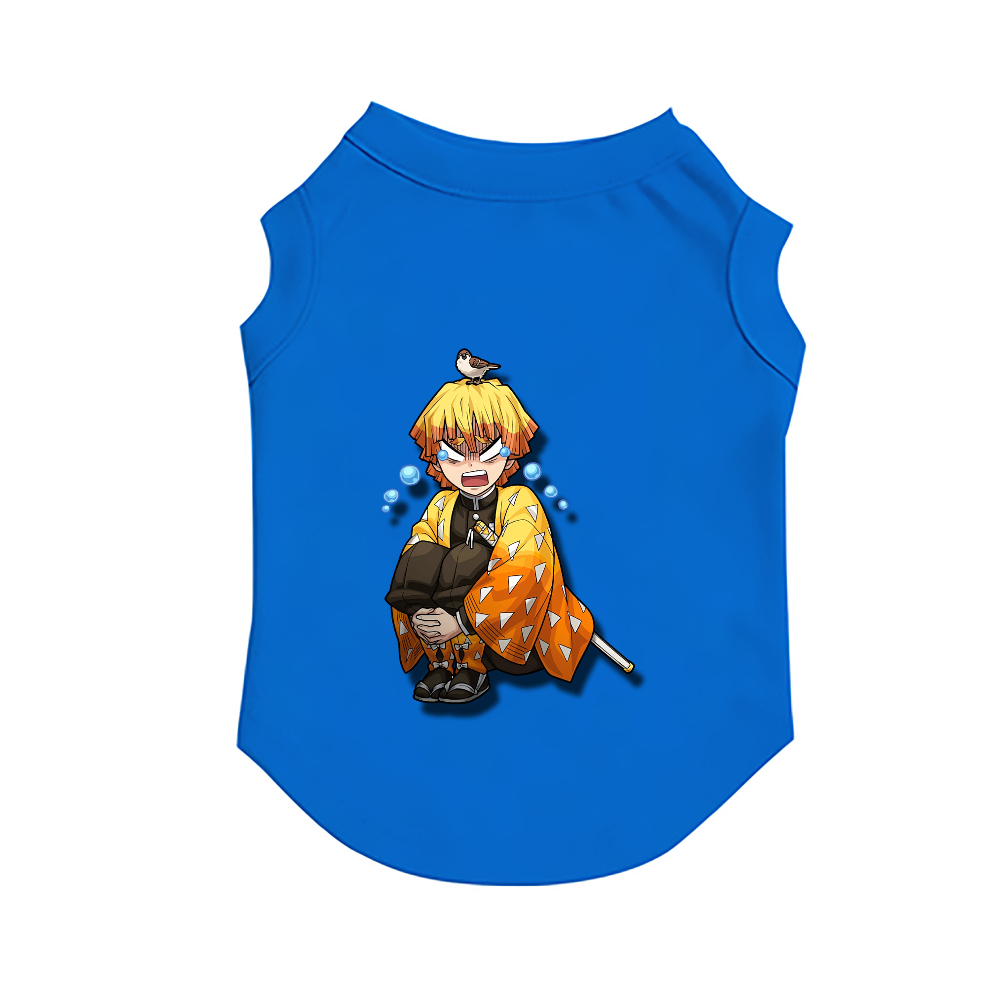 （画像用） 鬼滅の刃（きめつのやいば）我妻 善逸／あがつま ぜんいつ Agatsuma Zenitsu ペット用ベスト