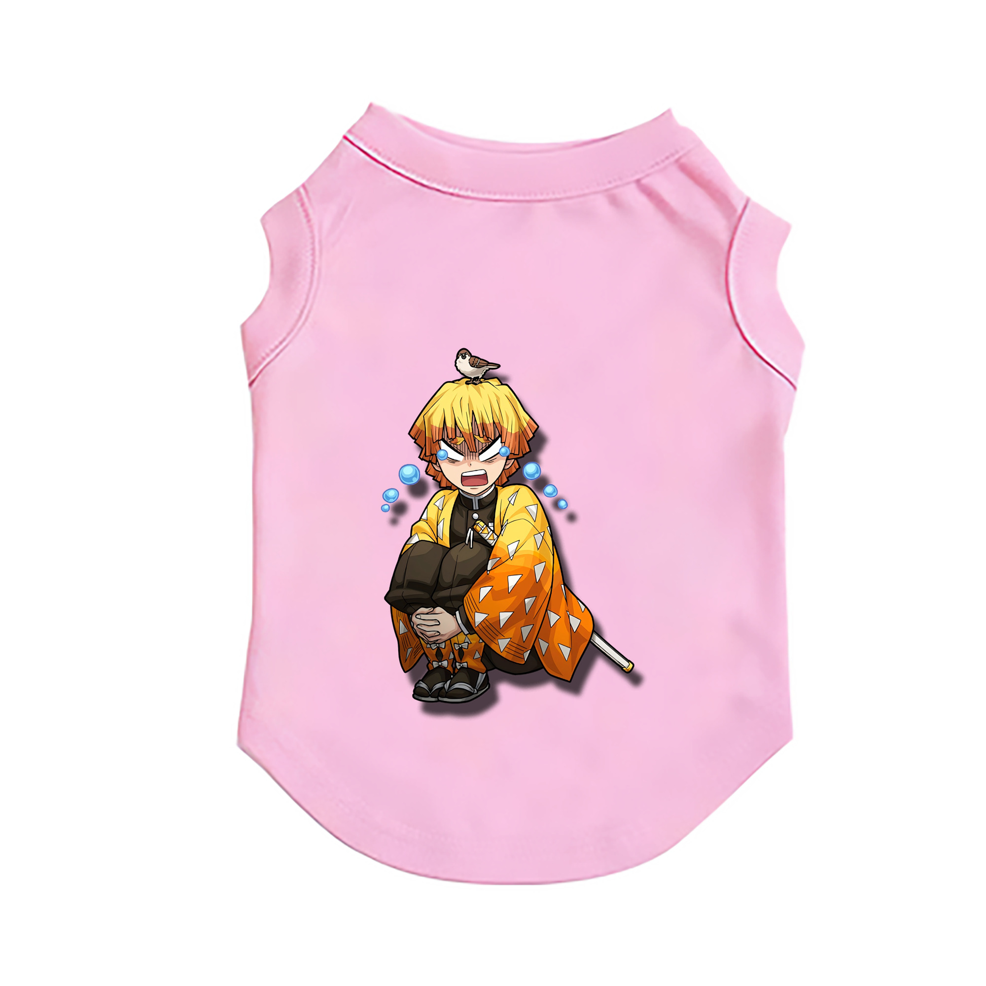 （画像用） 鬼滅の刃（きめつのやいば）我妻 善逸／あがつま ぜんいつ Agatsuma Zenitsu ペット用ベスト