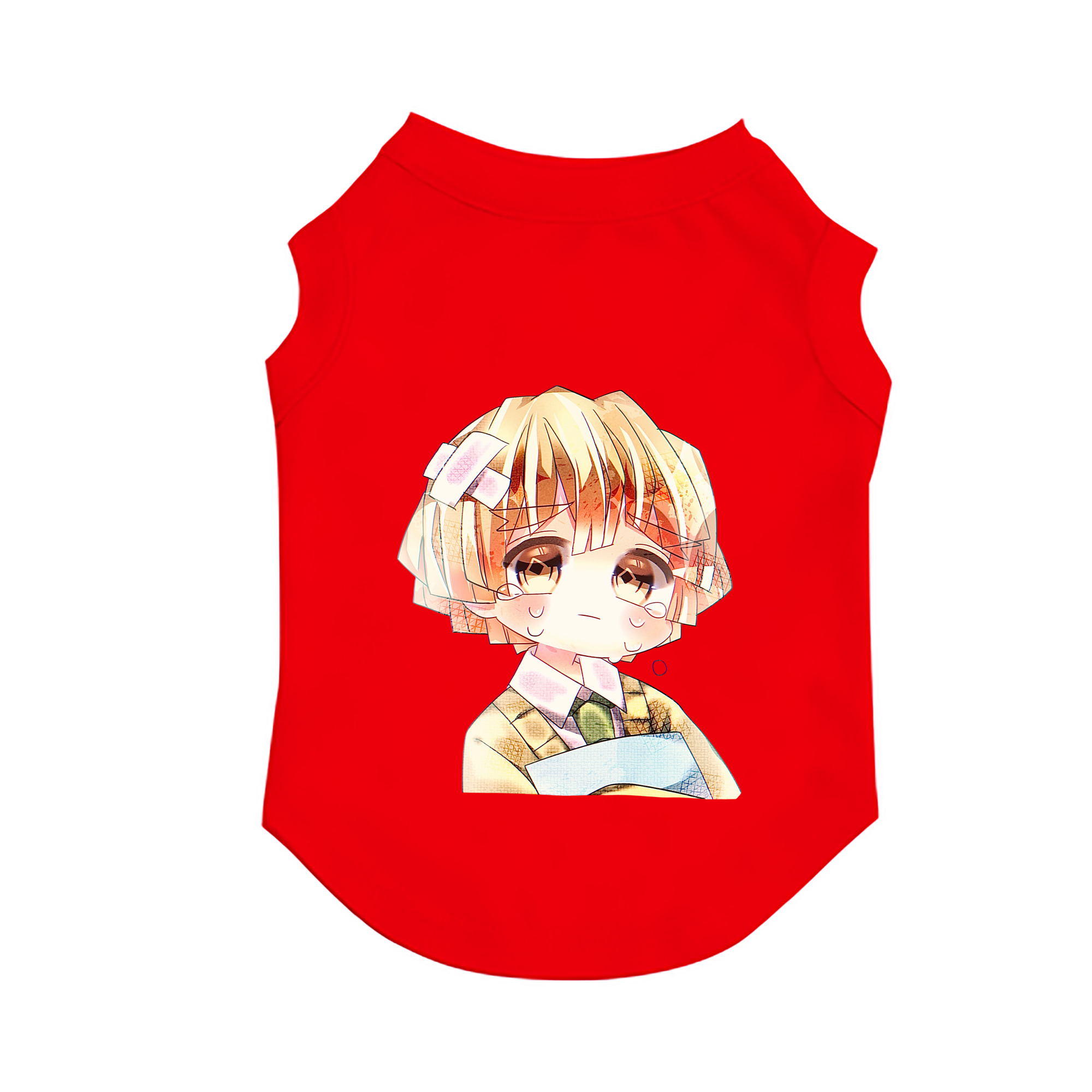 （画像用） 鬼滅の刃（きめつのやいば）我妻 善逸／あがつま ぜんいつ Agatsuma Zenitsu ペット用ベスト