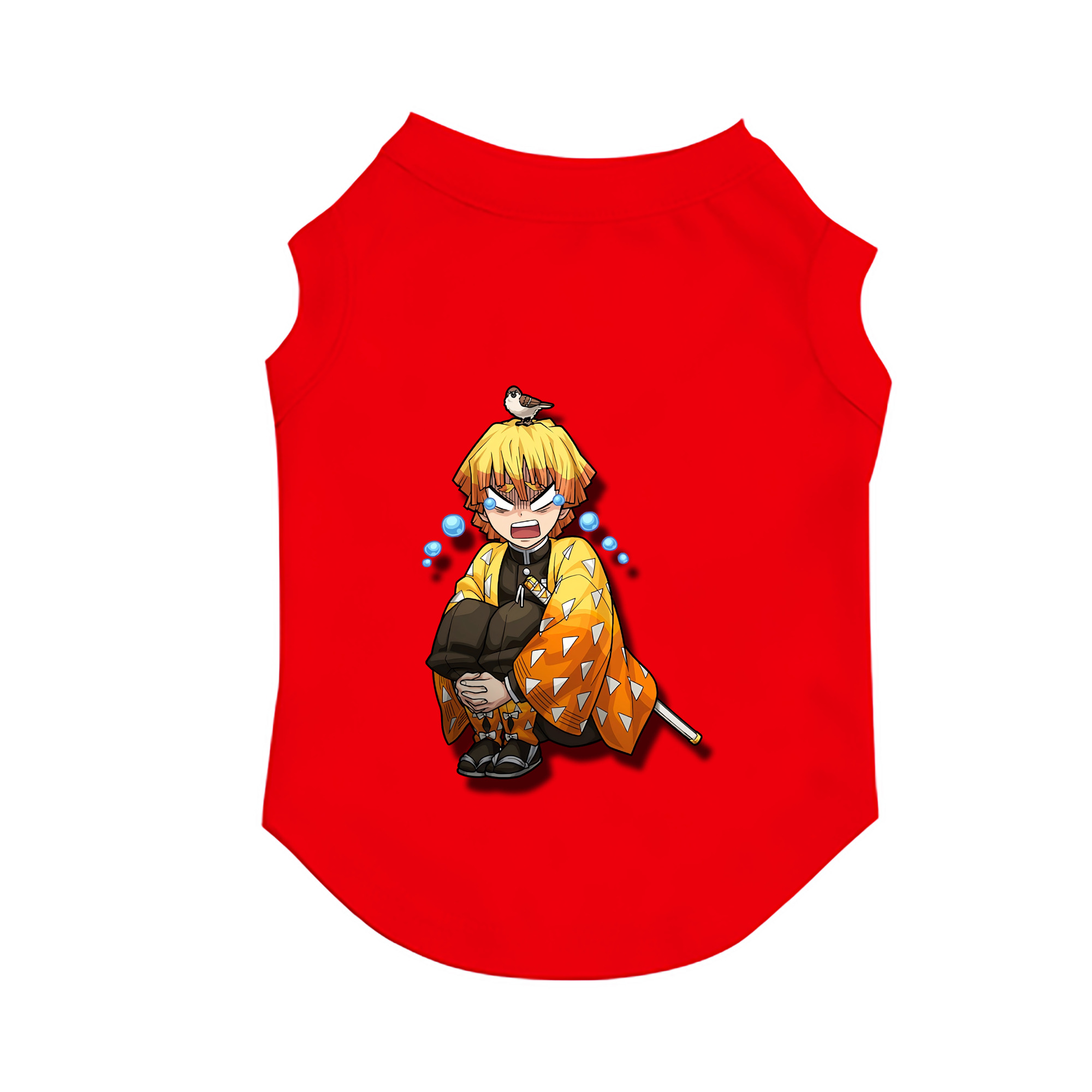 （画像用） 鬼滅の刃（きめつのやいば）我妻 善逸／あがつま ぜんいつ Agatsuma Zenitsu ペット用ベスト