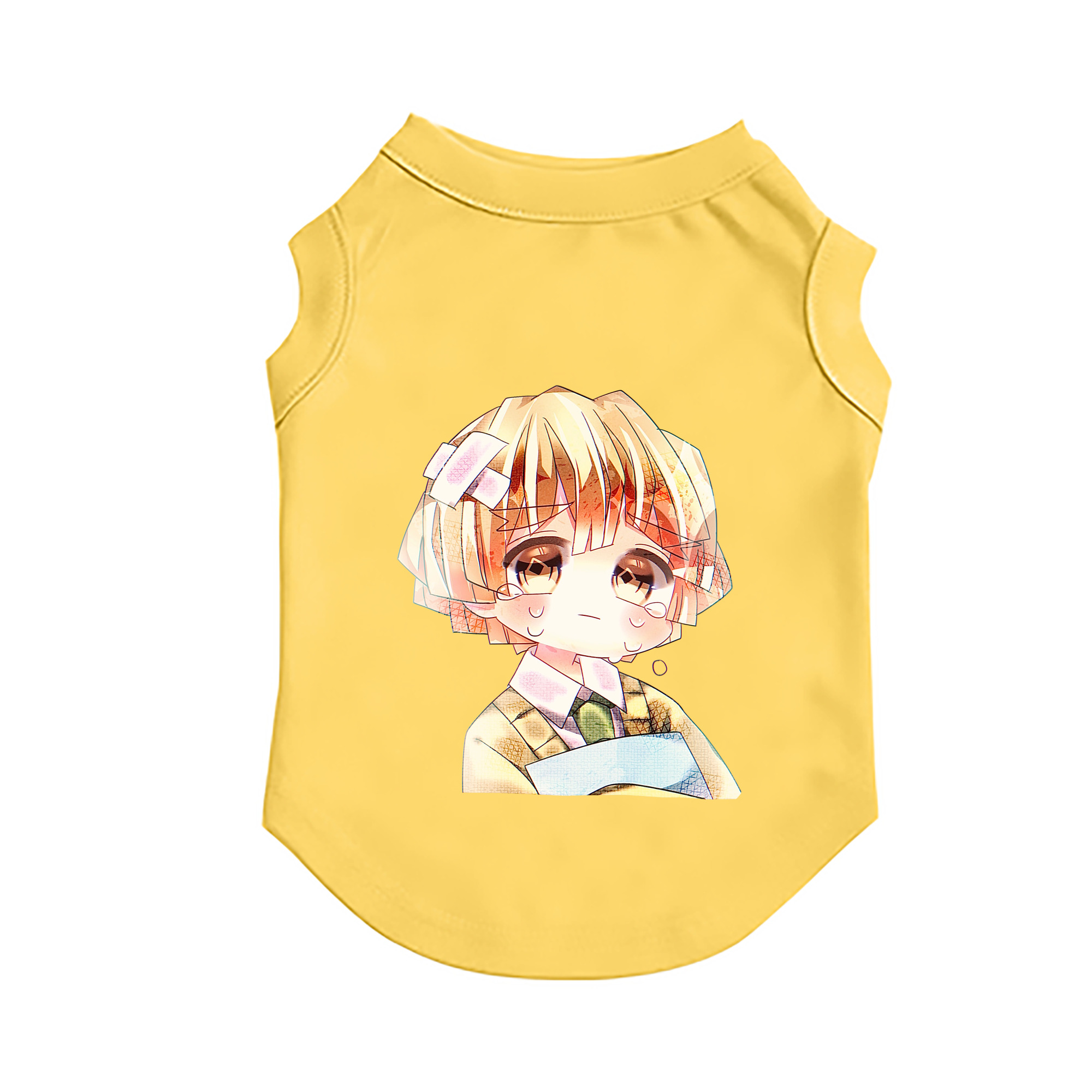 （画像用） 鬼滅の刃（きめつのやいば）我妻 善逸／あがつま ぜんいつ Agatsuma Zenitsu ペット用ベスト