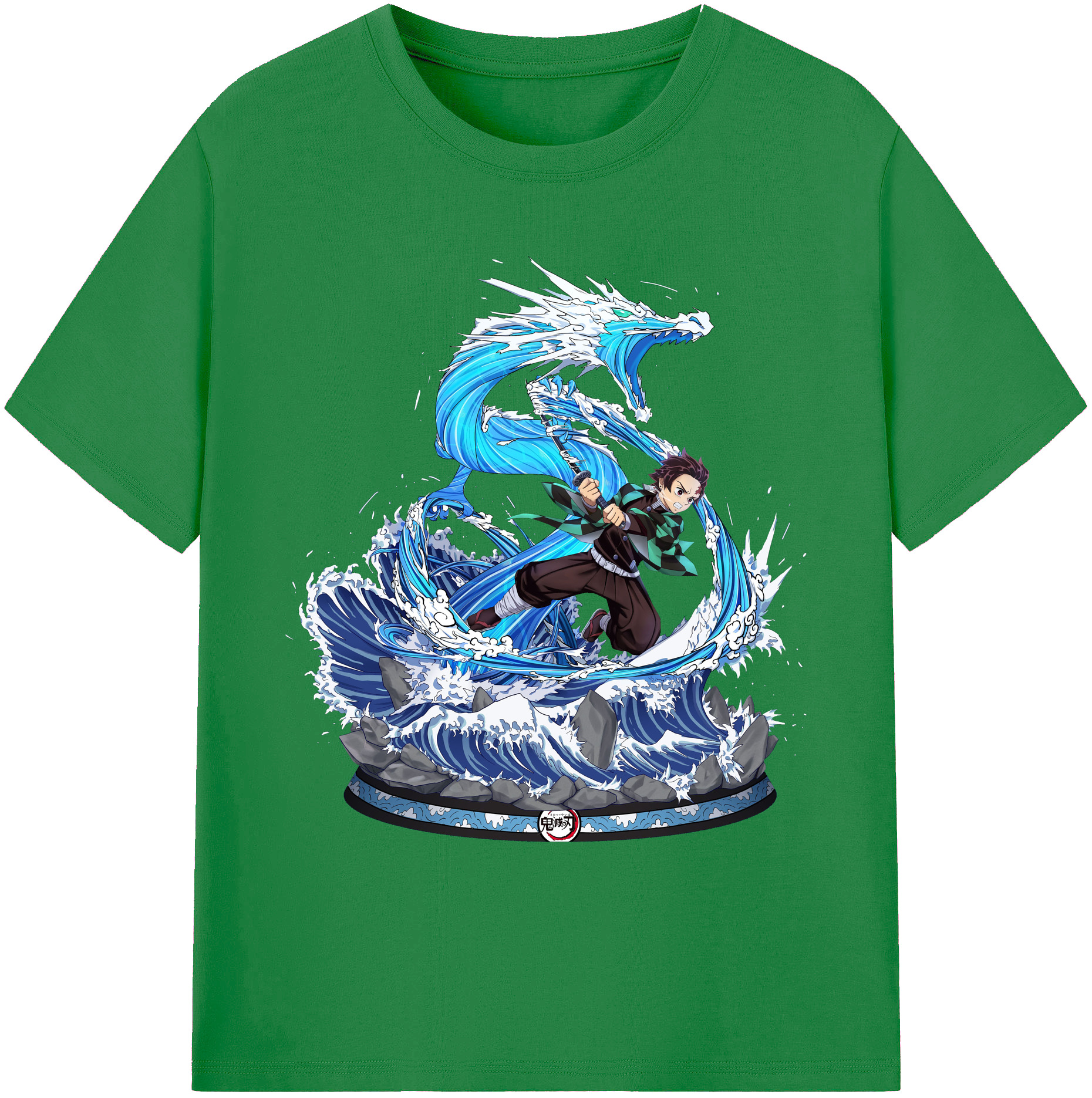 （画像用） 鬼滅の刃 竈門 炭治郎／かまど たんじろう Kamado Tanjirou 綿100％ メンズ半袖Tシャツ｜肌触りやわらか＆通気性