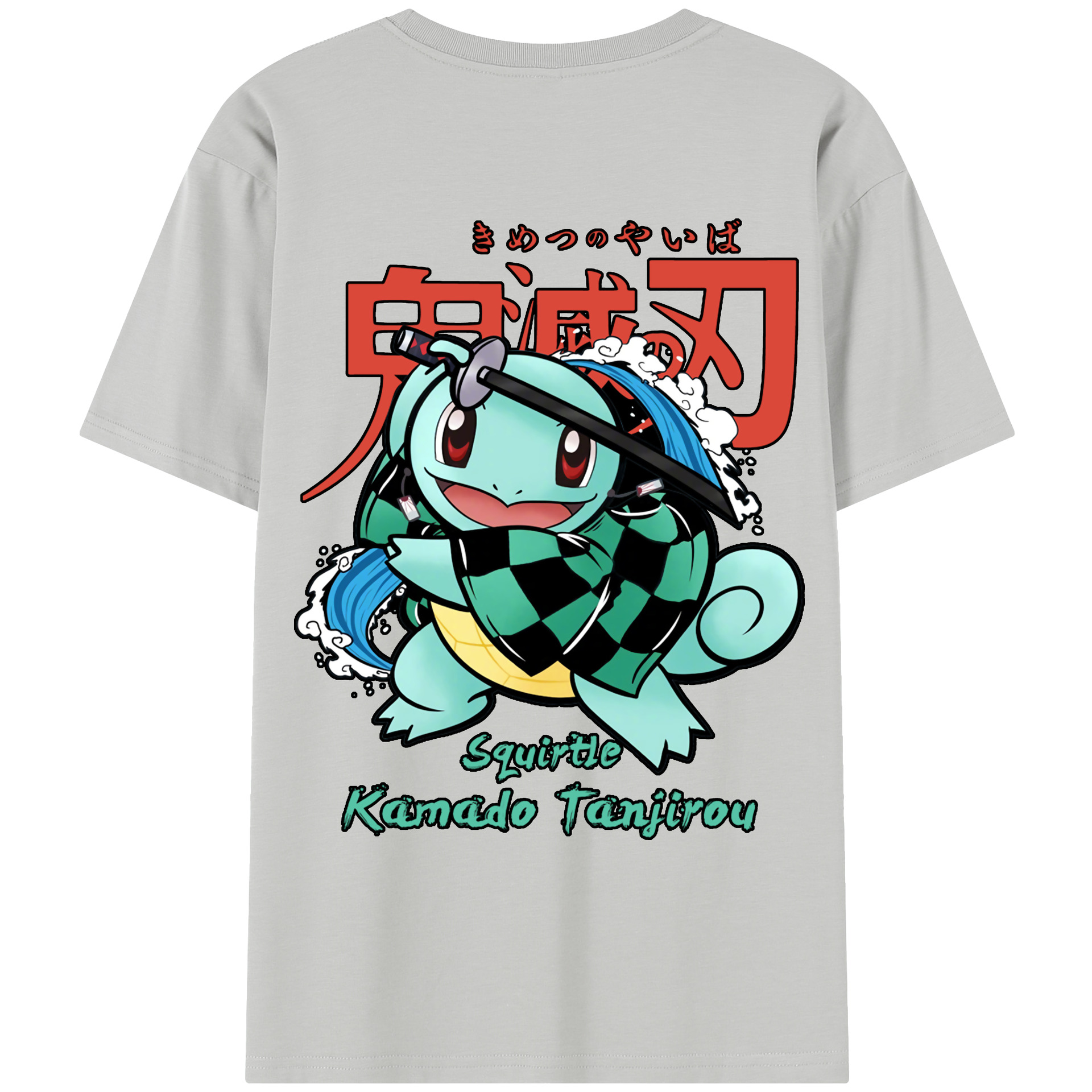 （画像用） 鬼滅の刃 竈門 炭治郎／かまど たんじろう Kamado Tanjirou レディース半袖Tシャツ(バックプリント)