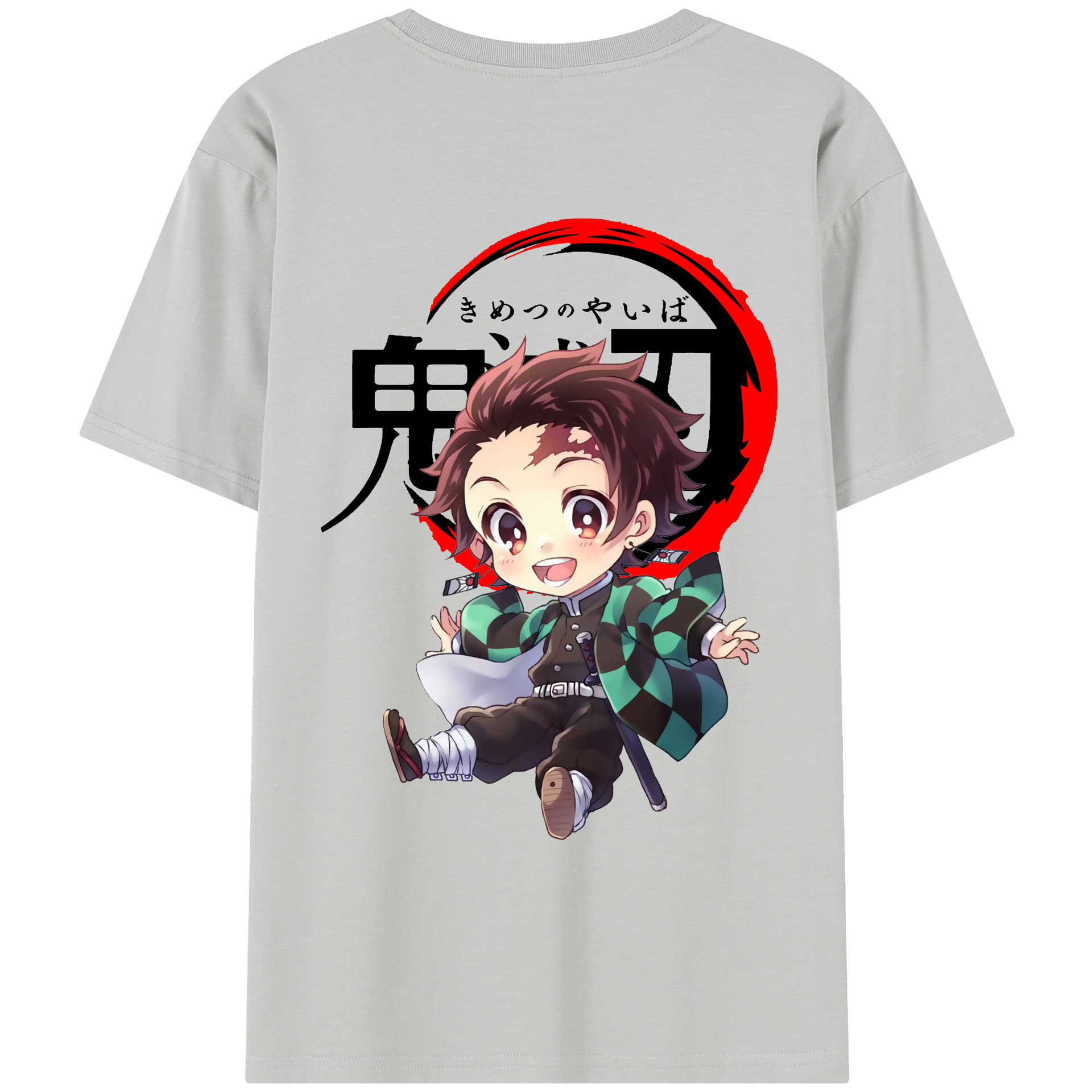 （画像用） 鬼滅の刃 竈門 炭治郎／かまど たんじろう Kamado Tanjirou レディース半袖Tシャツ(バックプリント)