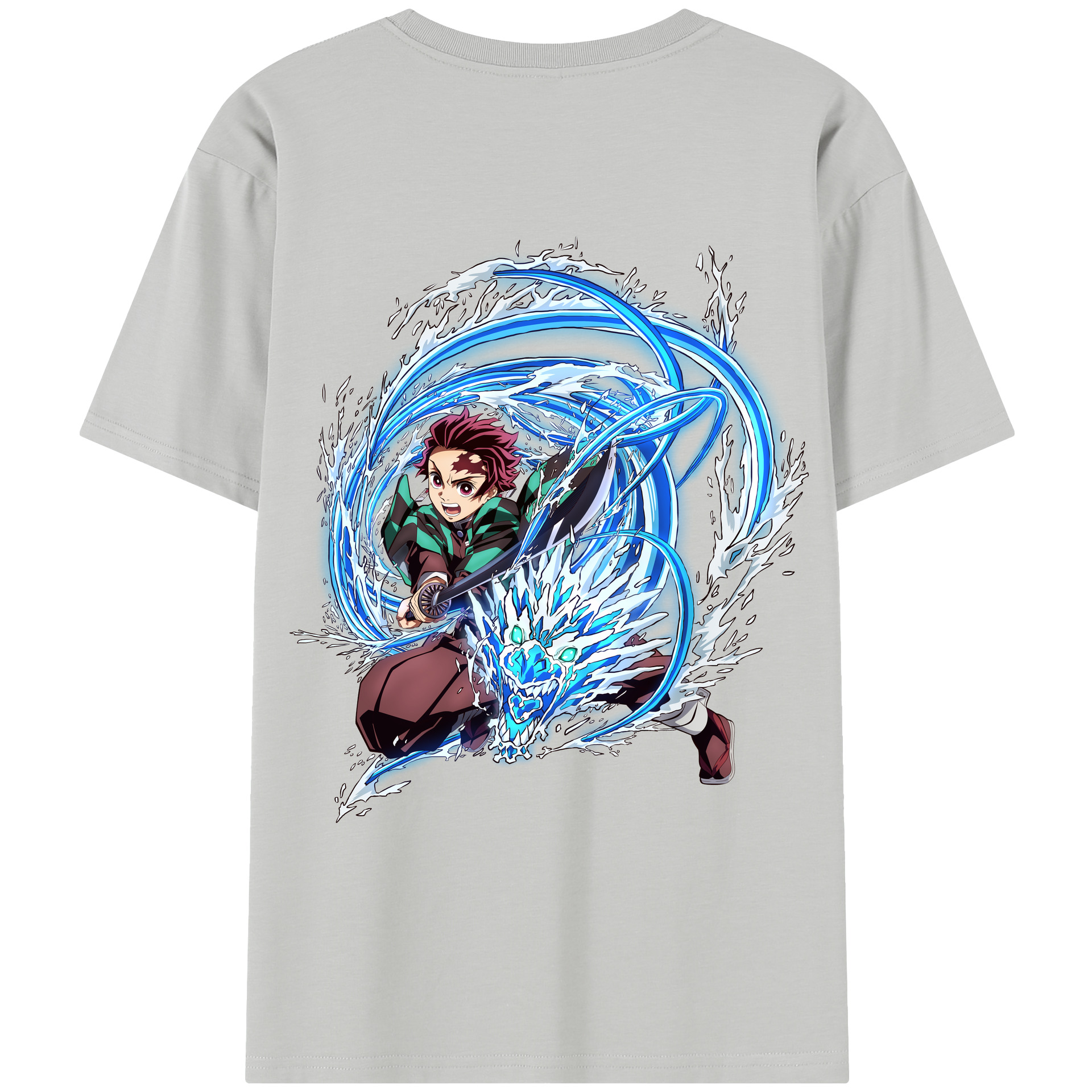 （画像用） 鬼滅の刃 竈門 炭治郎／かまど たんじろう Kamado Tanjirou レディース半袖Tシャツ(バックプリント)