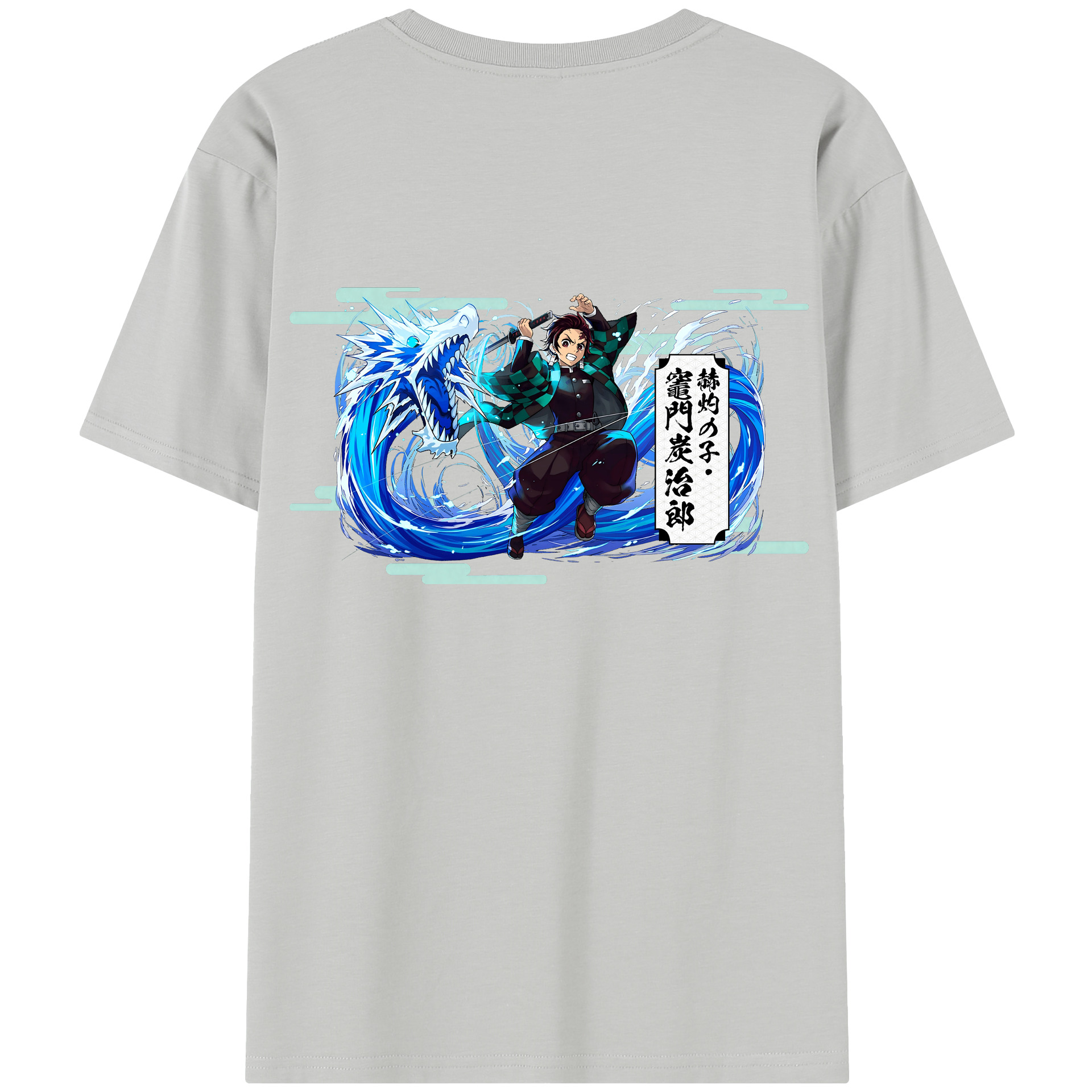 （画像用） 鬼滅の刃 竈門 炭治郎／かまど たんじろう Kamado Tanjirou レディース半袖Tシャツ(バックプリント)