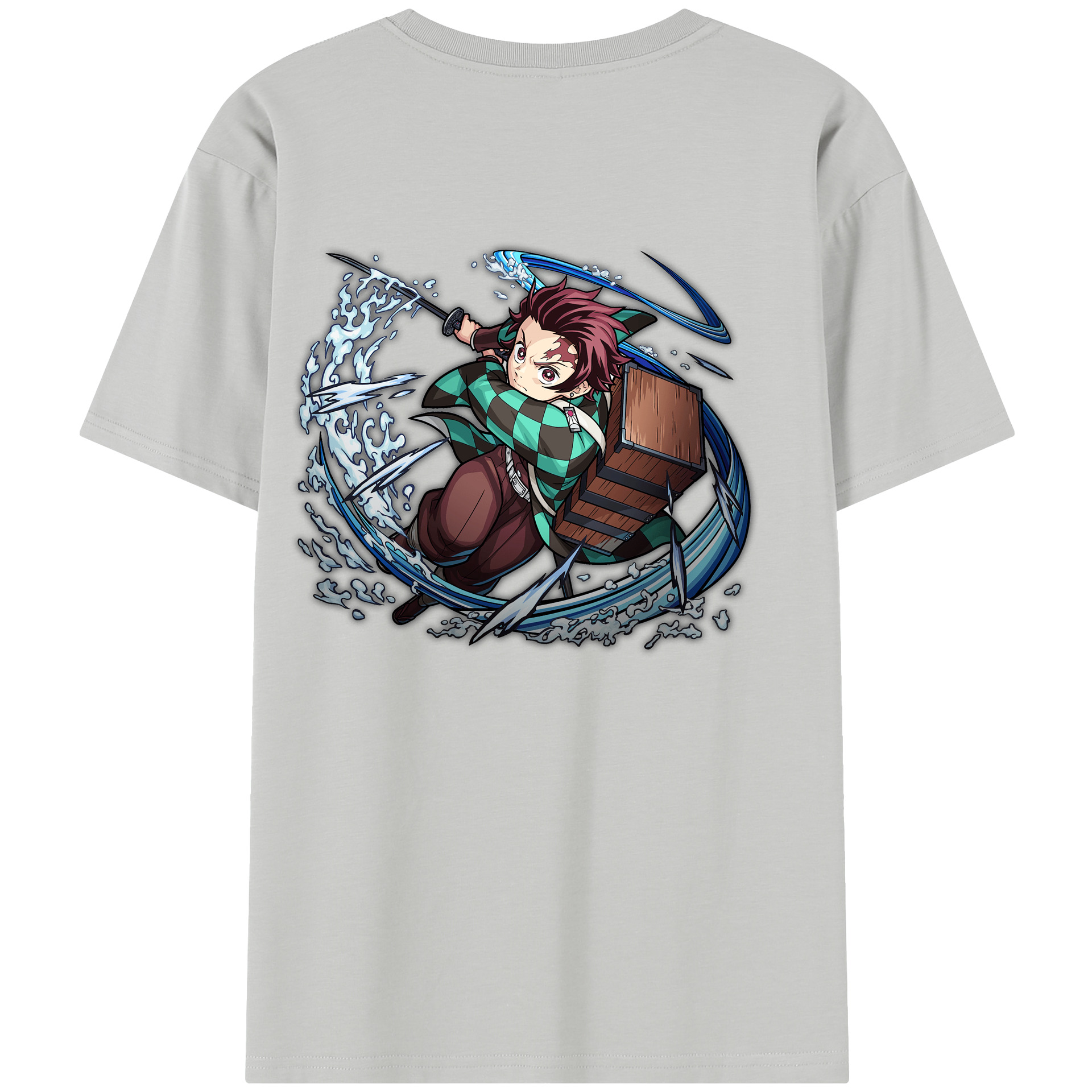 （画像用） 鬼滅の刃 竈門 炭治郎／かまど たんじろう Kamado Tanjirou レディース半袖Tシャツ(バックプリント)