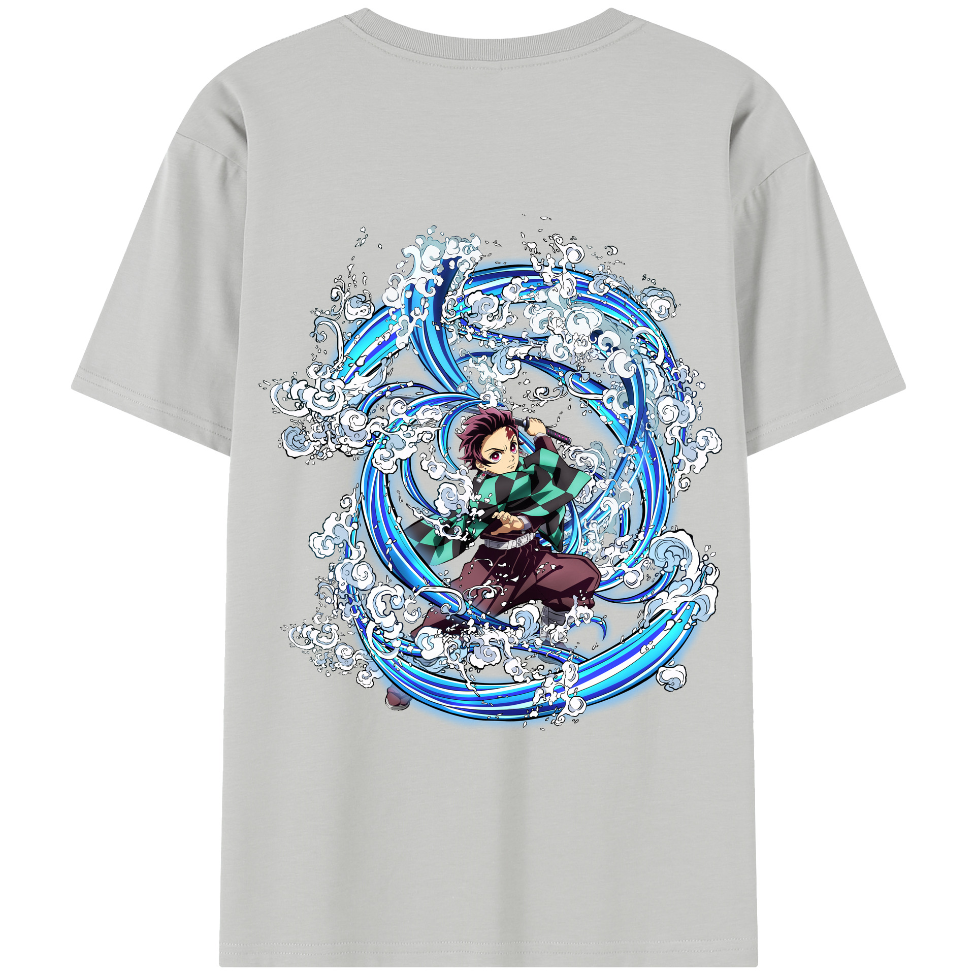 （画像用） 鬼滅の刃 竈門 炭治郎／かまど たんじろう Kamado Tanjirou レディース半袖Tシャツ(バックプリント)