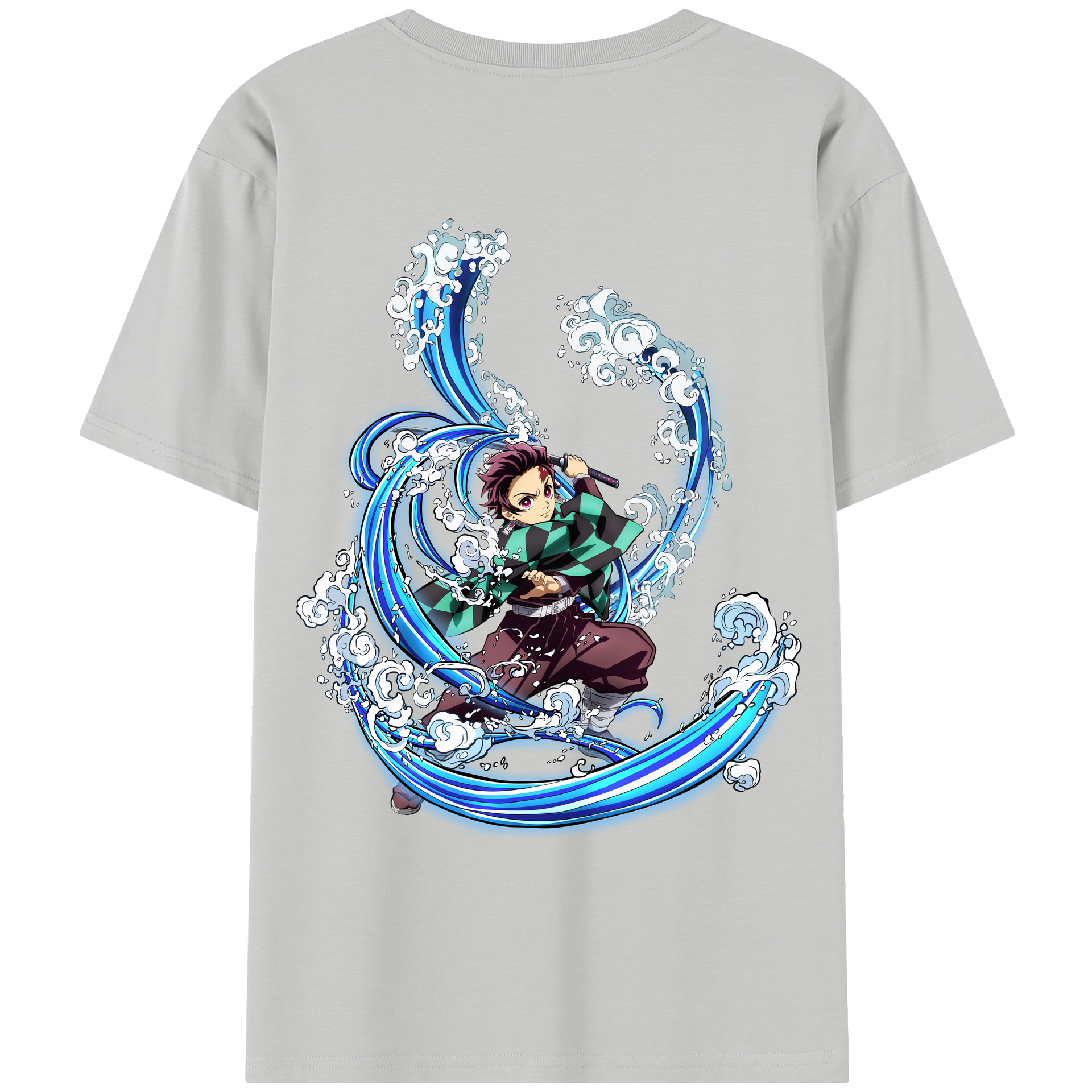 （画像用） 鬼滅の刃 竈門 炭治郎／かまど たんじろう Kamado Tanjirou レディース半袖Tシャツ(バックプリント)