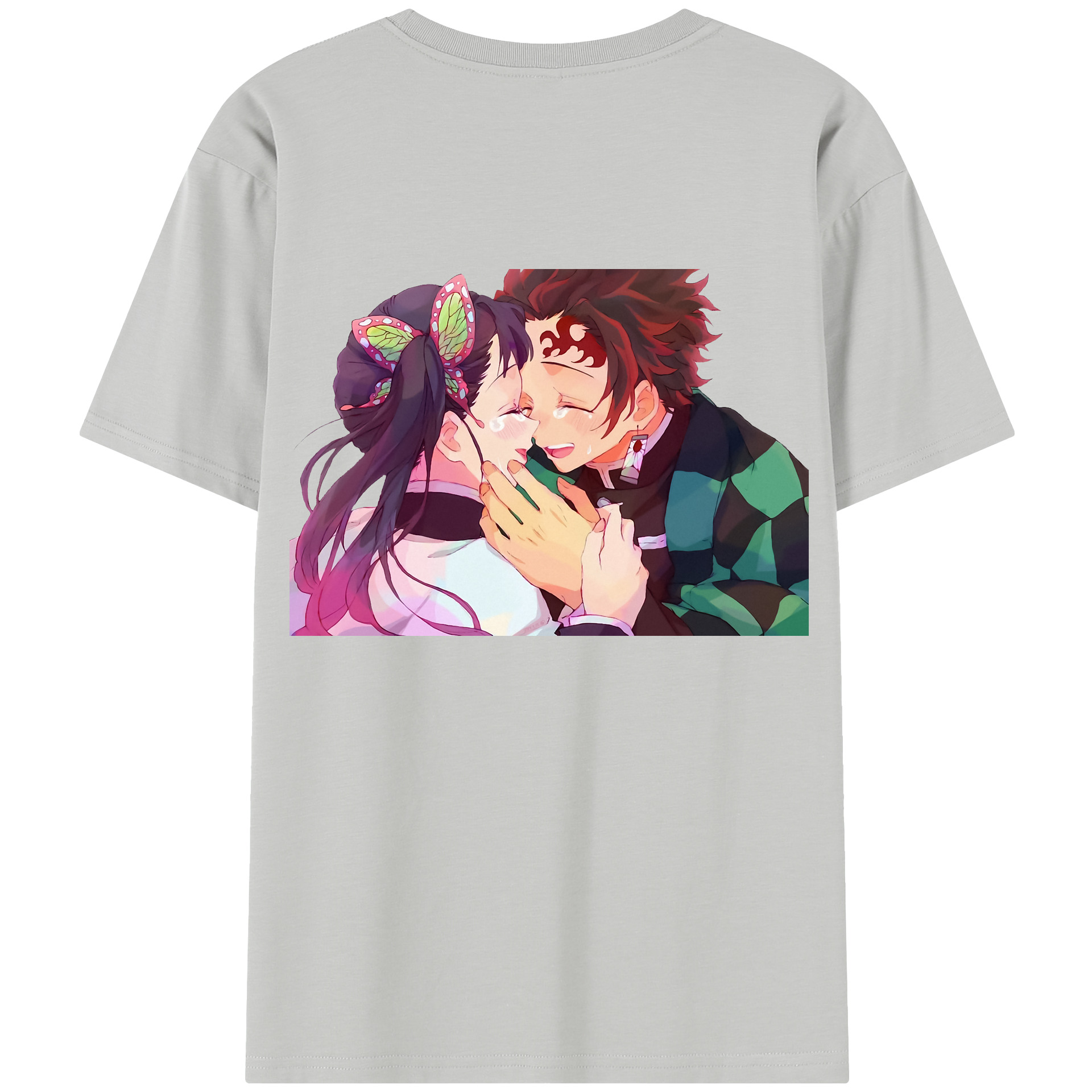 （画像用） 鬼滅の刃 竈門 炭治郎／かまど たんじろう Kamado Tanjirou レディース半袖Tシャツ(バックプリント)