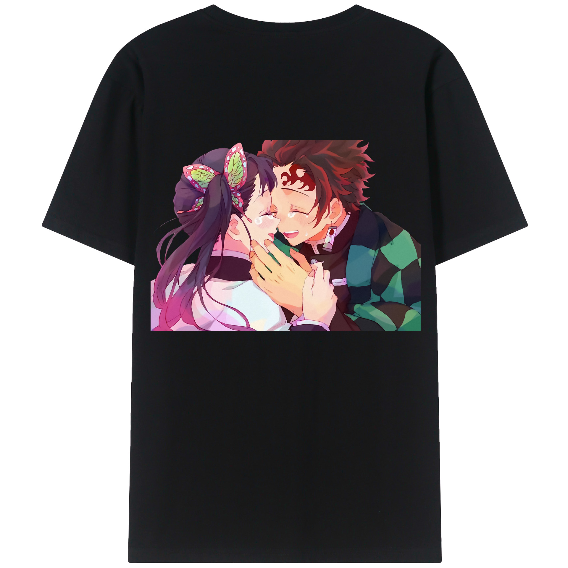 （画像用） 鬼滅の刃 竈門 炭治郎／かまど たんじろう Kamado Tanjirou レディース半袖Tシャツ(バックプリント)