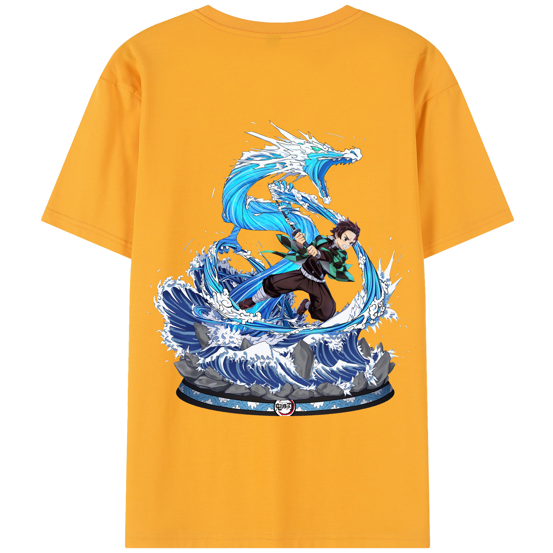 （画像用） 鬼滅の刃 竈門 炭治郎／かまど たんじろう Kamado Tanjirou レディース半袖Tシャツ(バックプリント)
