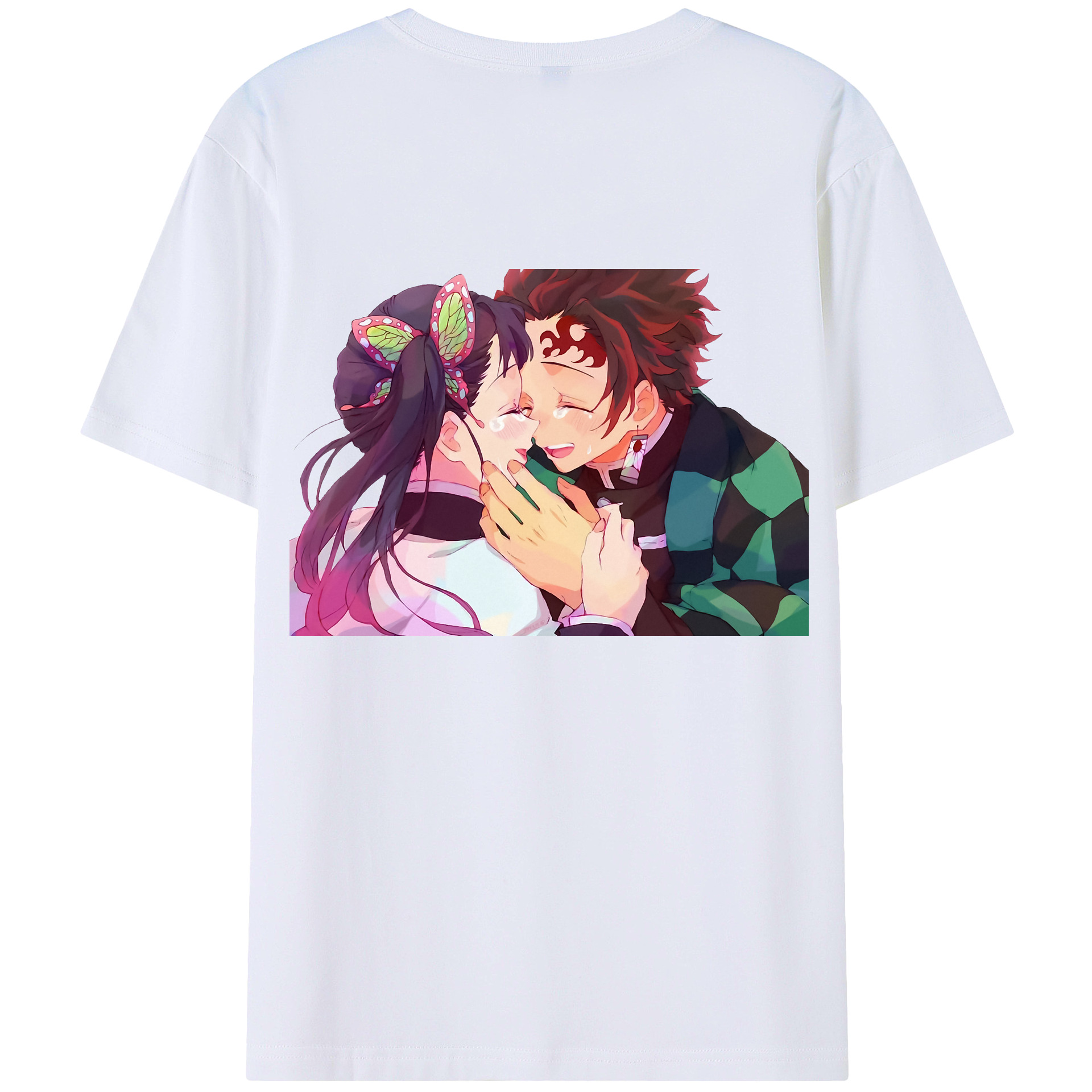 （画像用） 鬼滅の刃 竈門 炭治郎／かまど たんじろう Kamado Tanjirou レディース半袖Tシャツ(バックプリント)