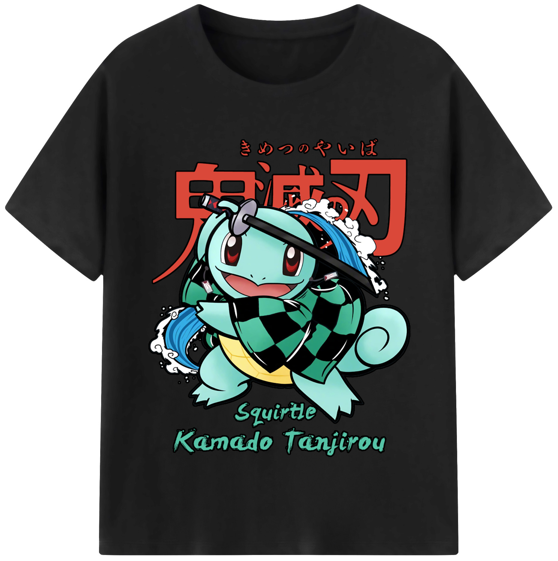 （画像用） 鬼滅の刃 竈門 炭治郎／かまど たんじろう Kamado Tanjirou レディースカジュアルプリントTシャツ（綿100％）