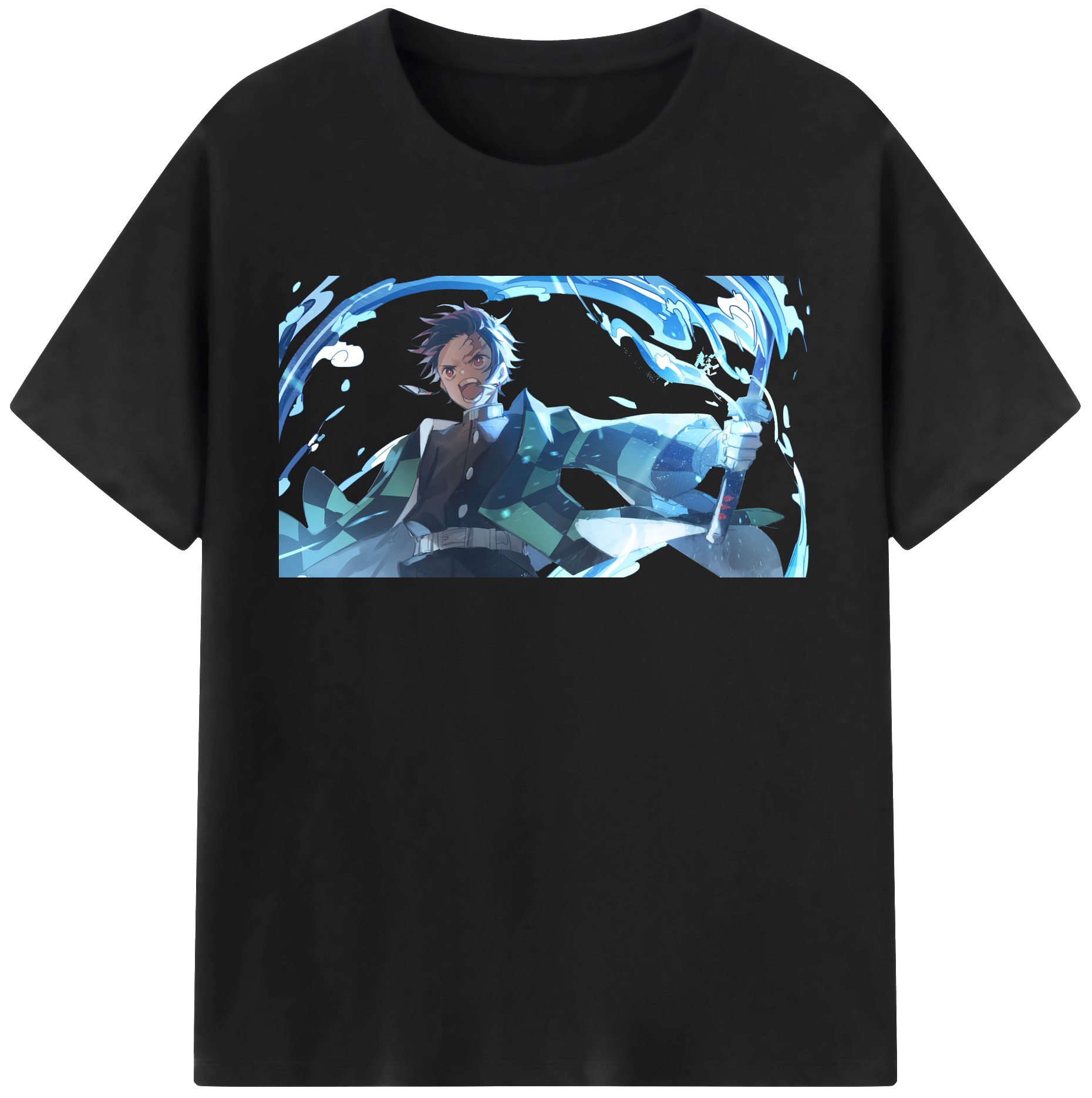 （画像用） 鬼滅の刃 竈門 炭治郎／かまど たんじろう Kamado Tanjirou レディースカジュアルプリントTシャツ（綿100％）