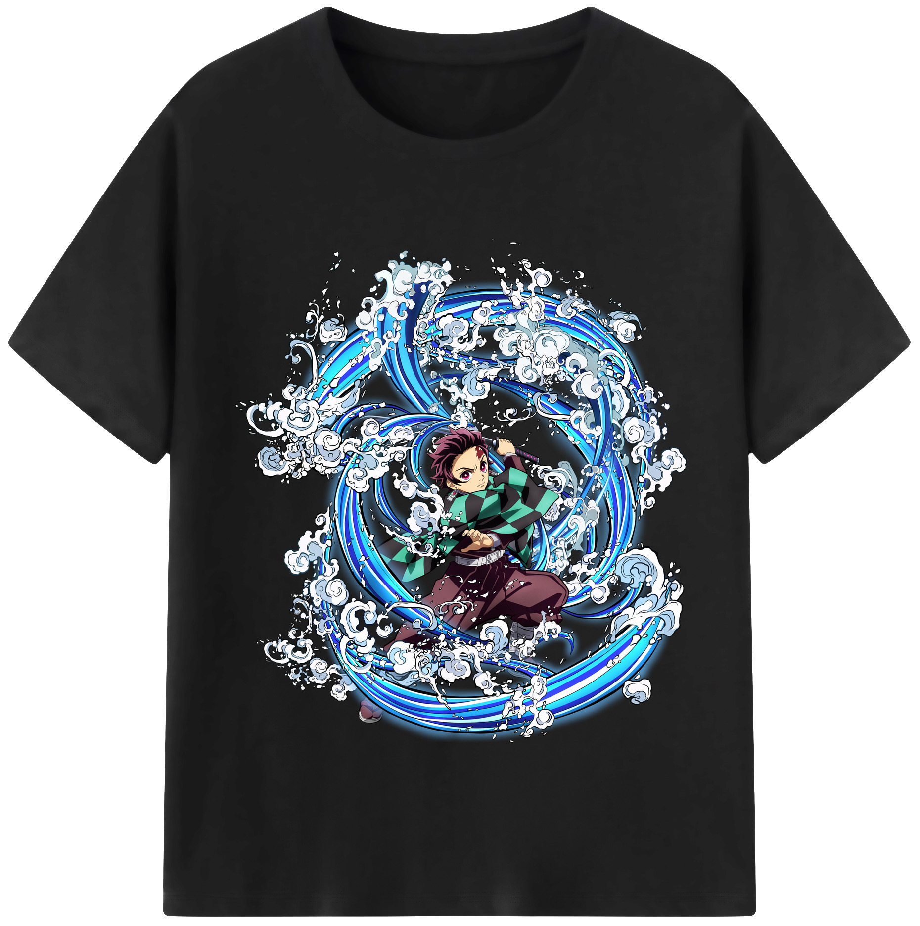 （画像用） 鬼滅の刃 竈門 炭治郎／かまど たんじろう Kamado Tanjirou レディースカジュアルプリントTシャツ（綿100％）