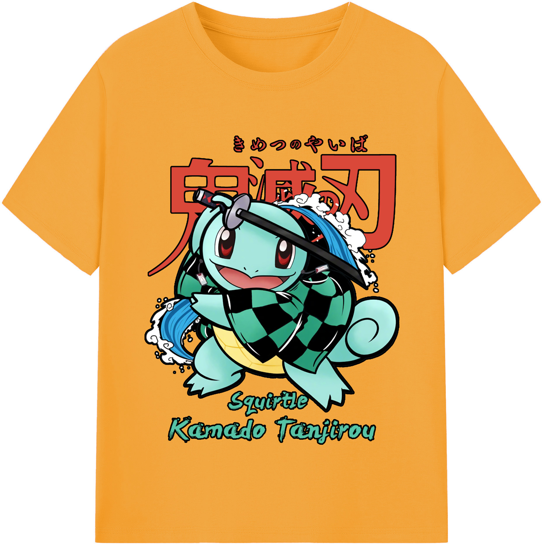 （画像用） 鬼滅の刃 竈門 炭治郎／かまど たんじろう Kamado Tanjirou レディースカジュアルプリントTシャツ（綿100％）