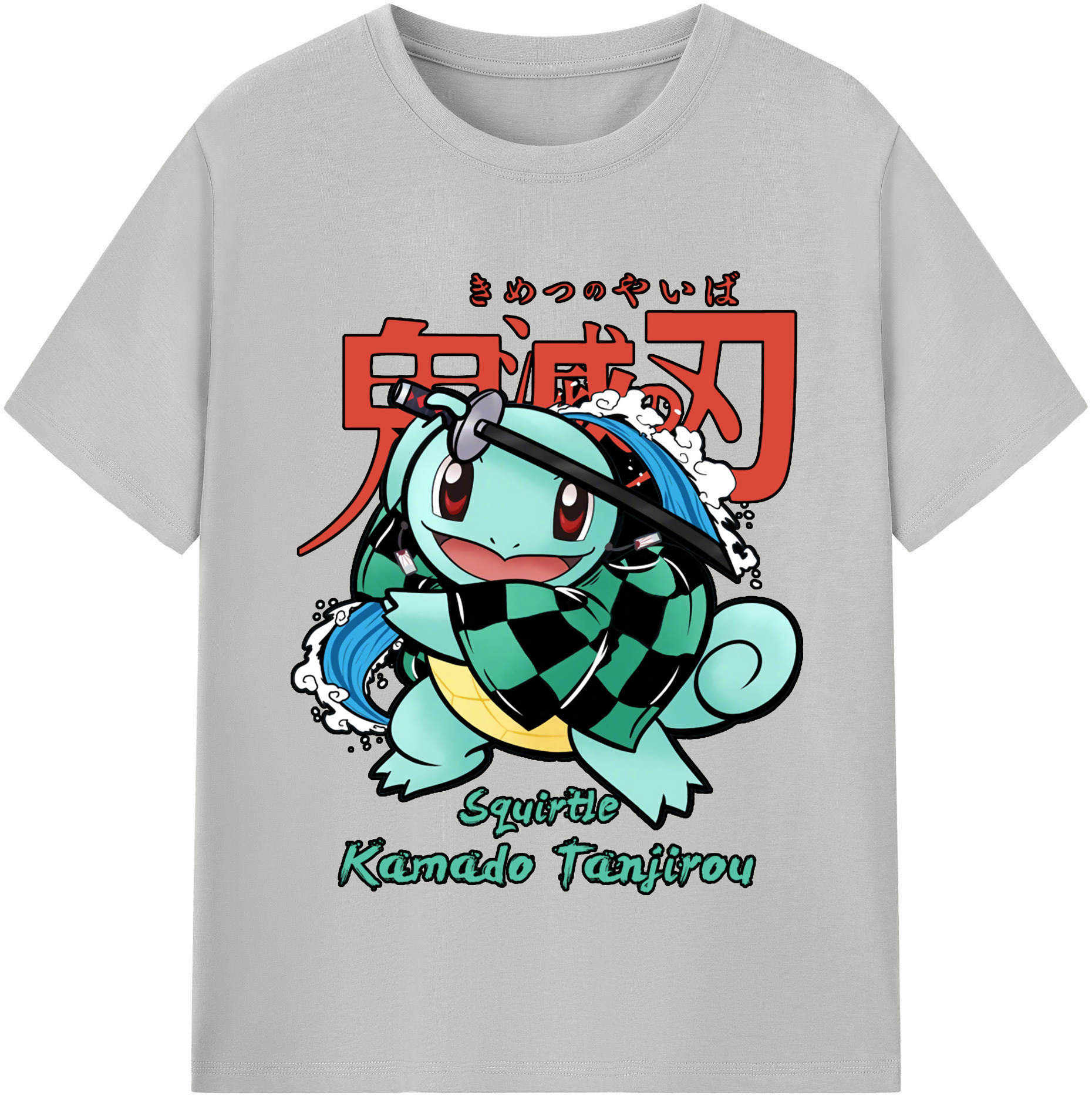 （画像用） 鬼滅の刃 竈門 炭治郎／かまど たんじろう Kamado Tanjirou レディースカジュアルプリントTシャツ（綿100％）