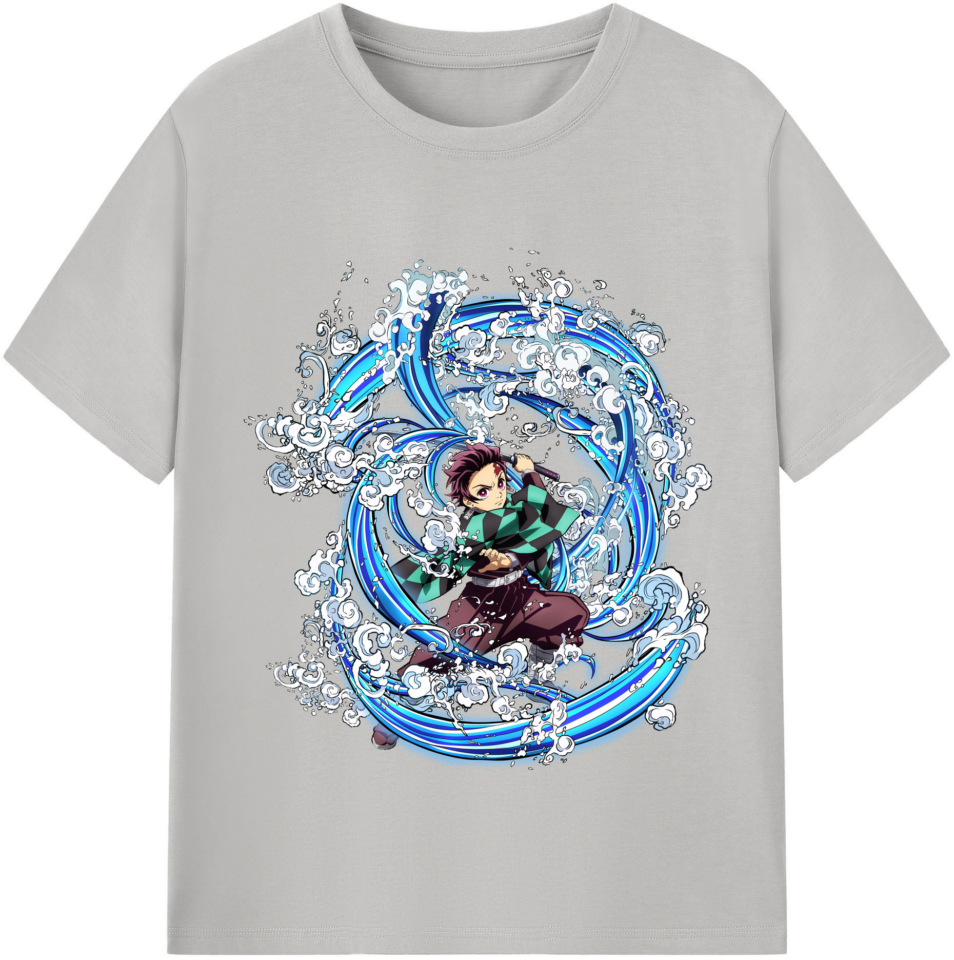（画像用） 鬼滅の刃 竈門 炭治郎／かまど たんじろう Kamado Tanjirou レディースカジュアルプリントTシャツ（綿100％）
