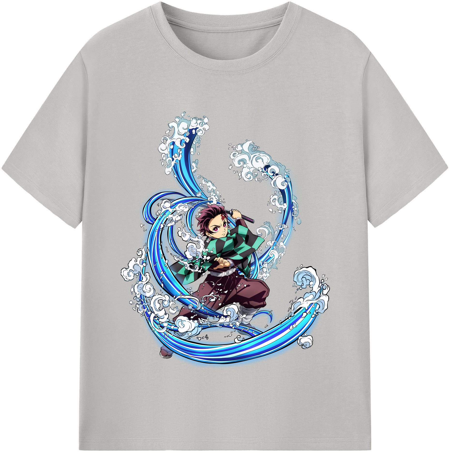 （画像用） 鬼滅の刃 竈門 炭治郎／かまど たんじろう Kamado Tanjirou レディースカジュアルプリントTシャツ（綿100％）