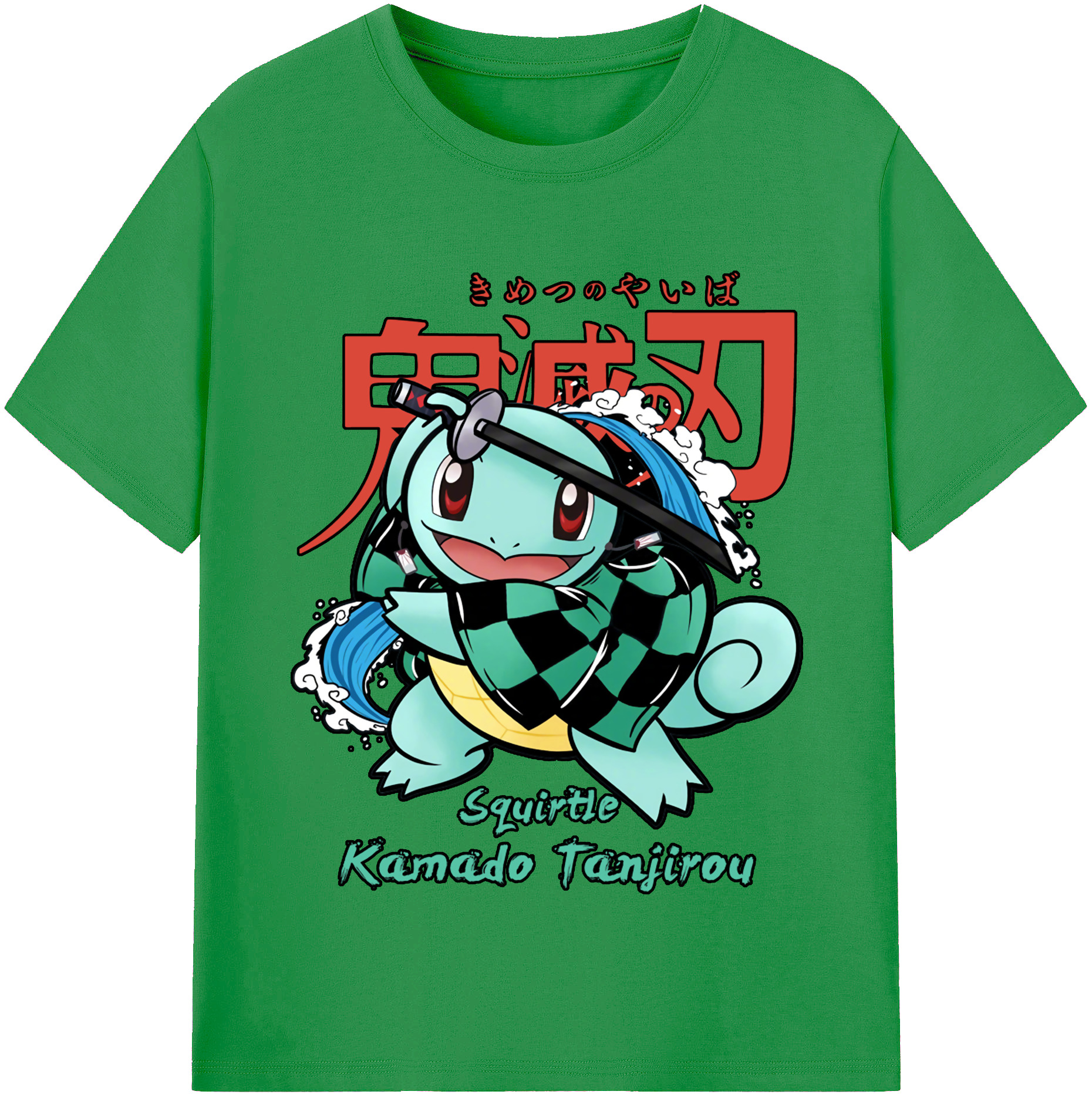 （画像用） 鬼滅の刃 竈門 炭治郎／かまど たんじろう Kamado Tanjirou レディースカジュアルプリントTシャツ（綿100％）