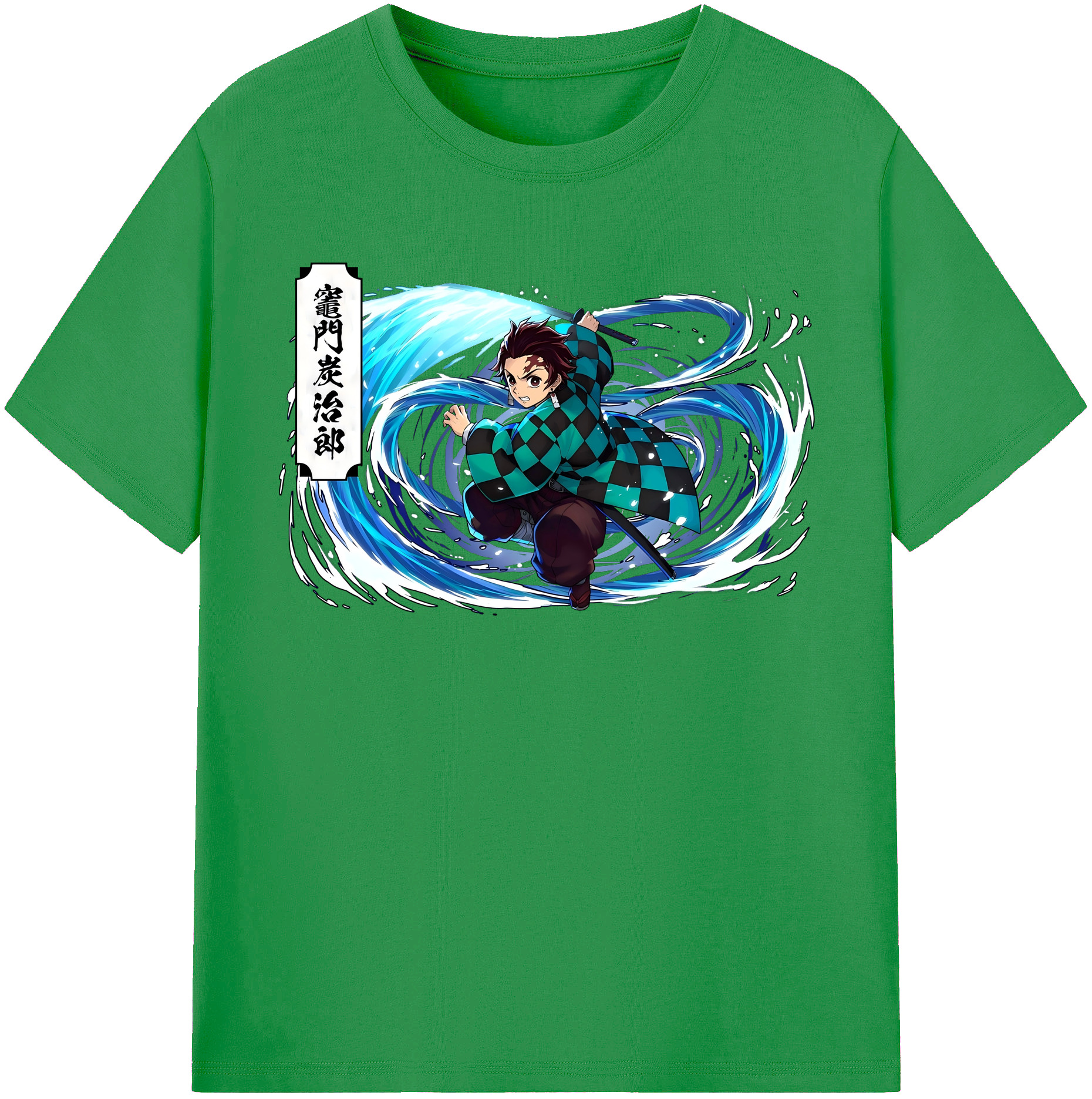 （画像用） 鬼滅の刃 竈門 炭治郎／かまど たんじろう Kamado Tanjirou レディースカジュアルプリントTシャツ（綿100％）