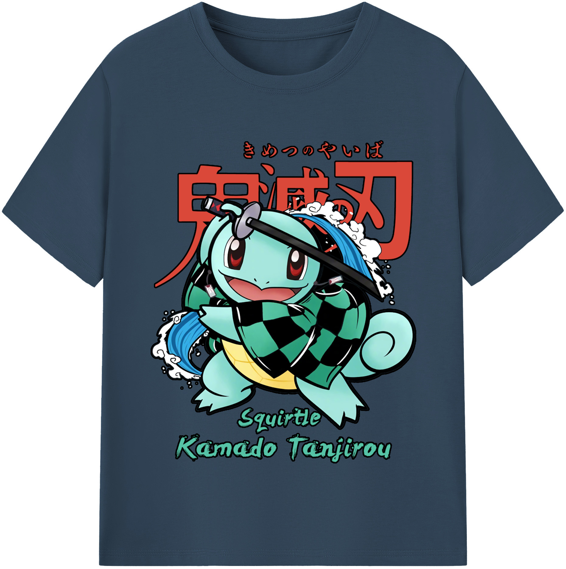 （画像用） 鬼滅の刃 竈門 炭治郎／かまど たんじろう Kamado Tanjirou レディースカジュアルプリントTシャツ（綿100％）