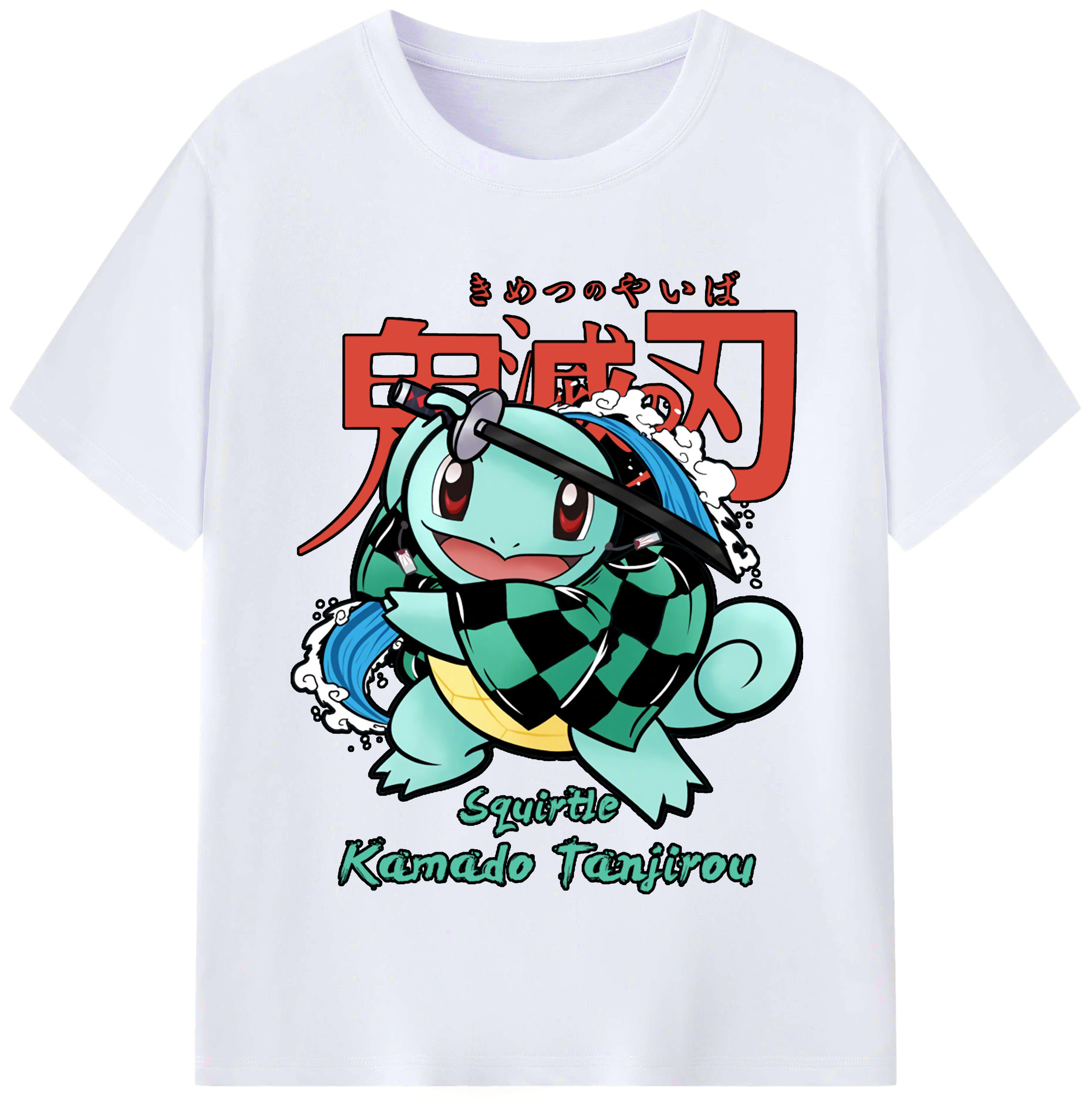 （画像用） 鬼滅の刃 竈門 炭治郎／かまど たんじろう Kamado Tanjirou レディースカジュアルプリントTシャツ（綿100％）