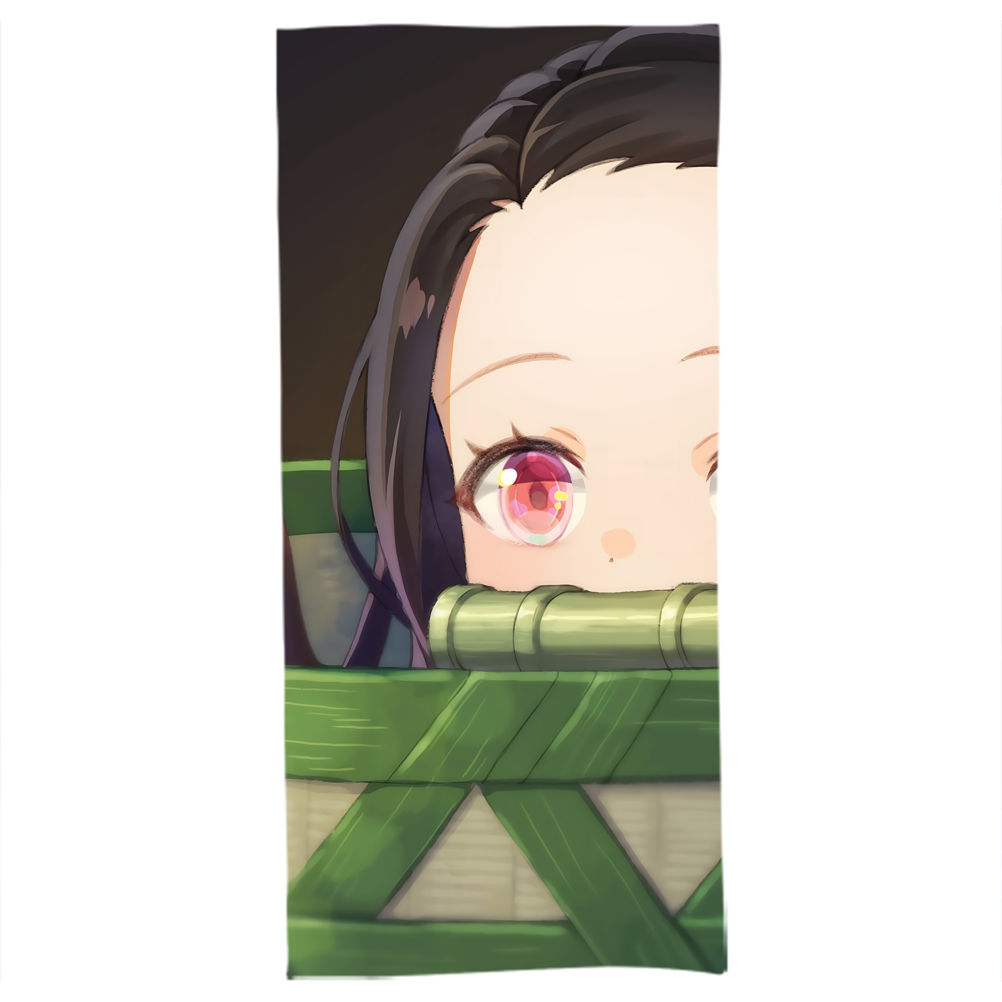 （画像用） 鬼滅の刃（きめつのやいば）竈門 禰󠄀豆子／かまど ねずこ Kamado Nezuko 大判バスタオル 70×140cm 吸水速乾 柔らかい肌触り