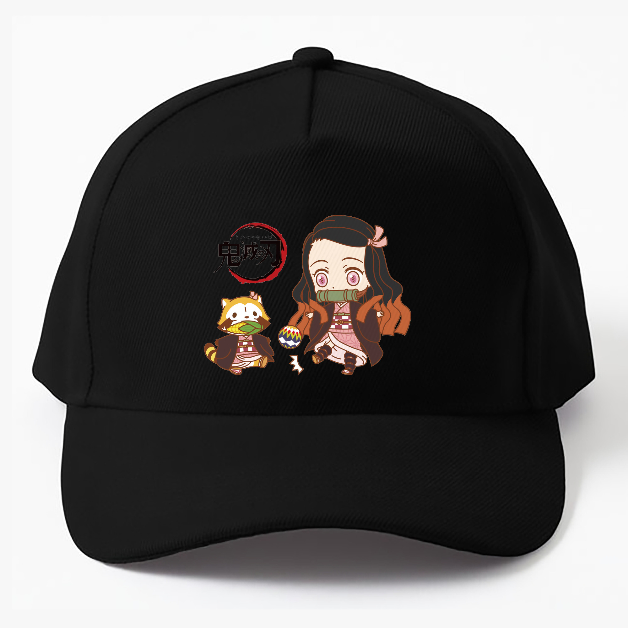 （画像用） 鬼滅の刃（きめつのやいば）竈門 禰󠄀豆子／かまど ねずこ Kamado Nezuko ベースボールキャップ 綿100％ 男女兼用 帽子 スポーツ