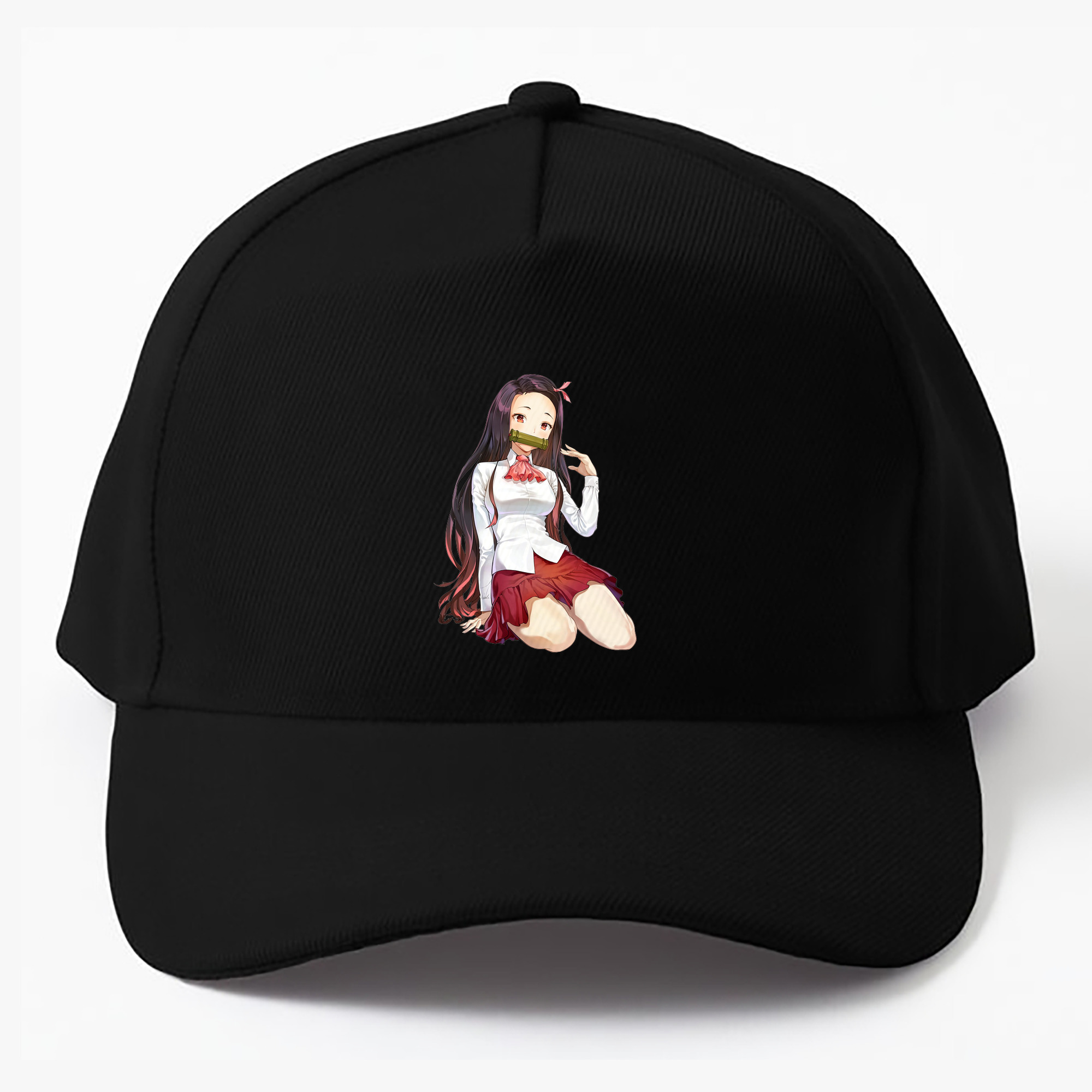（画像用） 鬼滅の刃（きめつのやいば）竈門 禰󠄀豆子／かまど ねずこ Kamado Nezuko ベースボールキャップ 綿100％ 男女兼用 帽子 スポーツ