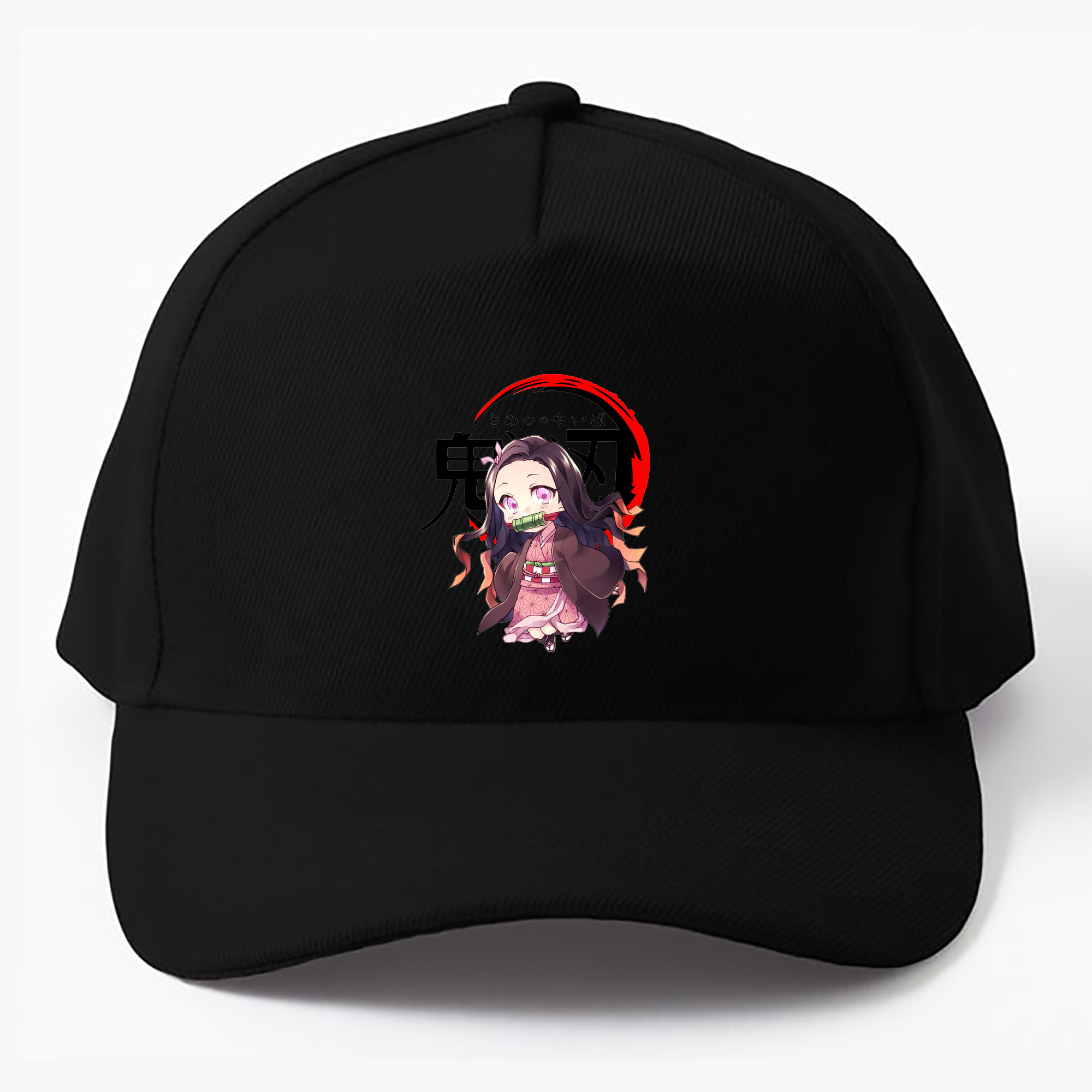 （画像用） 鬼滅の刃（きめつのやいば）竈門 禰󠄀豆子／かまど ねずこ Kamado Nezuko ベースボールキャップ 綿100％ 男女兼用 帽子 スポーツ
