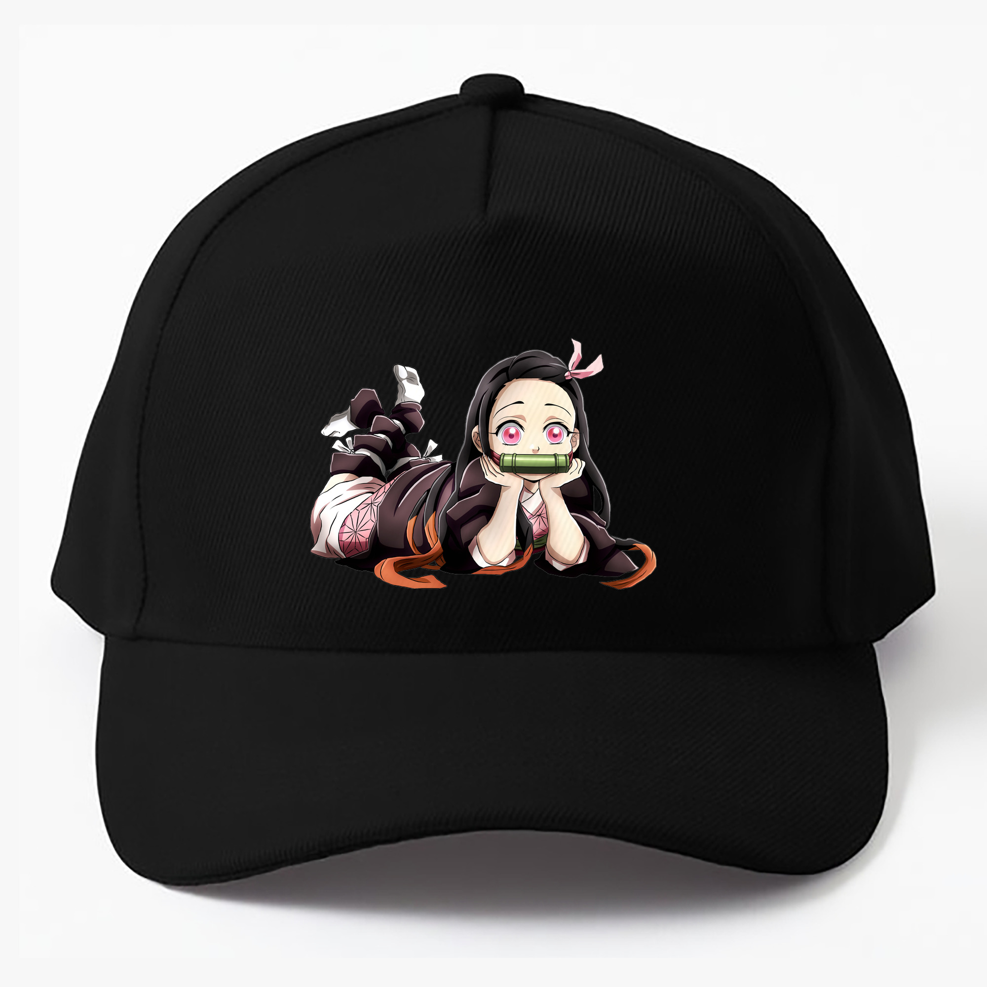 （画像用） 鬼滅の刃（きめつのやいば）竈門 禰󠄀豆子／かまど ねずこ Kamado Nezuko ベースボールキャップ 綿100％ 男女兼用 帽子 スポーツ