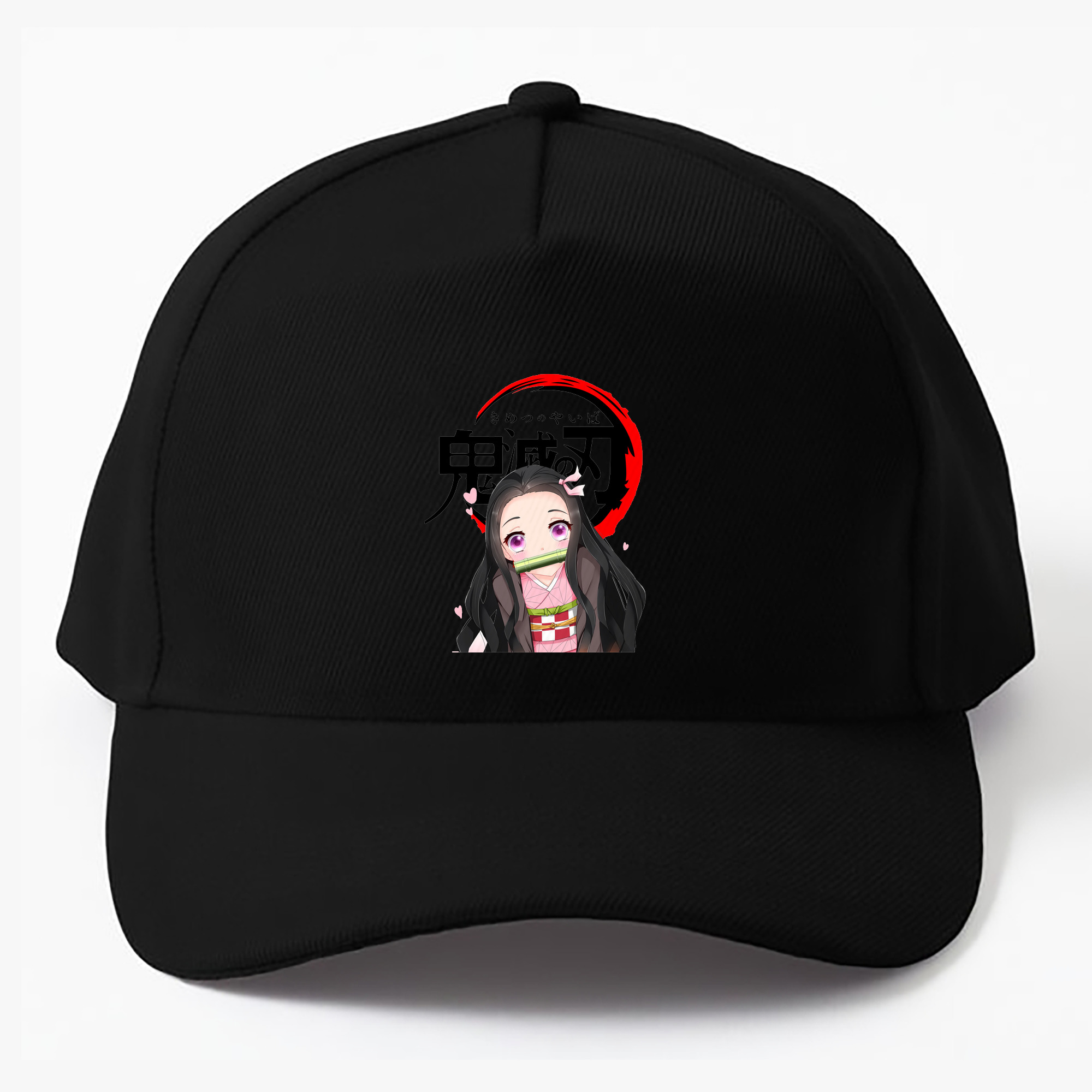 （画像用） 鬼滅の刃（きめつのやいば）竈門 禰󠄀豆子／かまど ねずこ Kamado Nezuko ベースボールキャップ 綿100％ 男女兼用 帽子 スポーツ