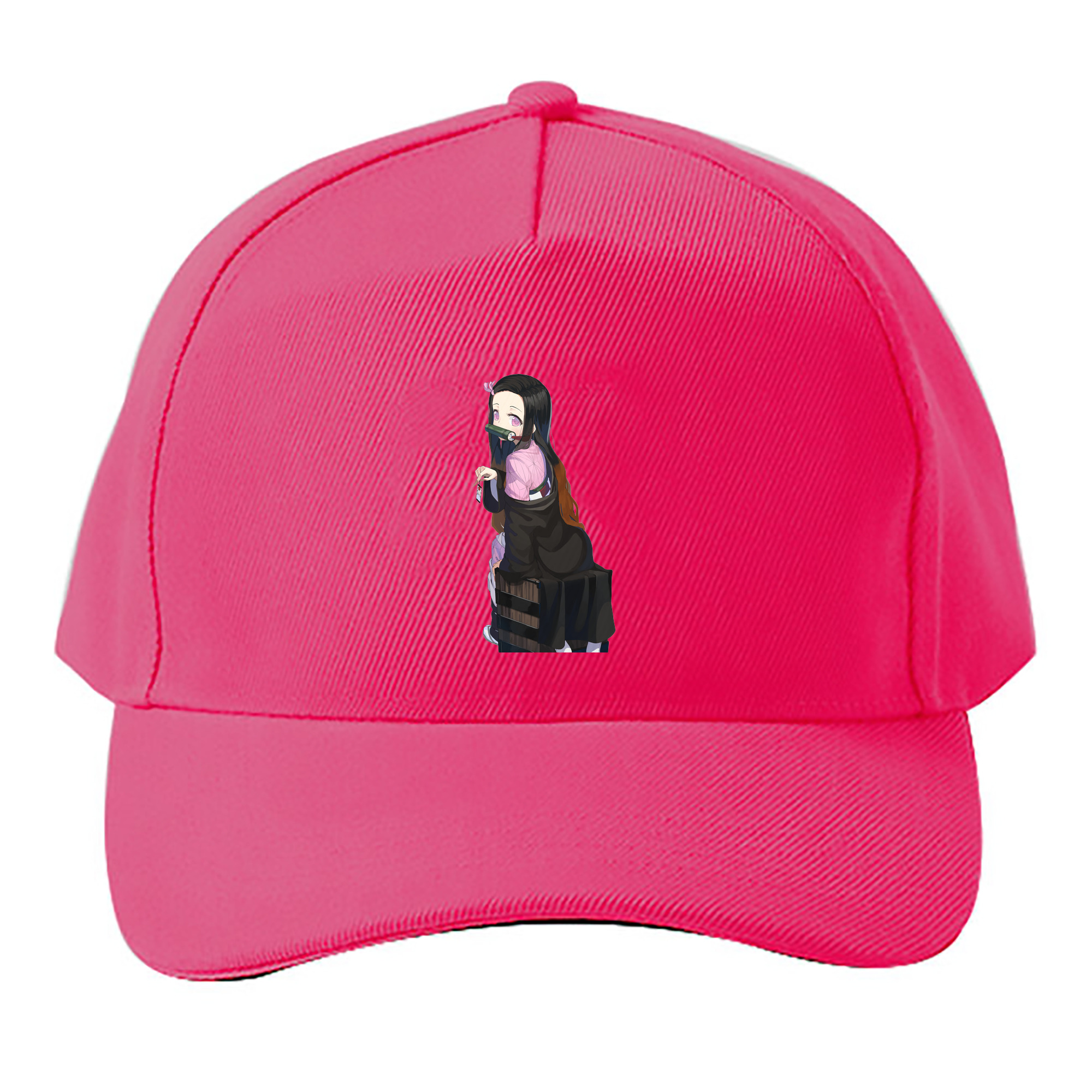 （画像用） 鬼滅の刃（きめつのやいば）竈門 禰󠄀豆子／かまど ねずこ Kamado Nezuko ベースボールキャップ 綿100％ 男女兼用 帽子 スポーツ