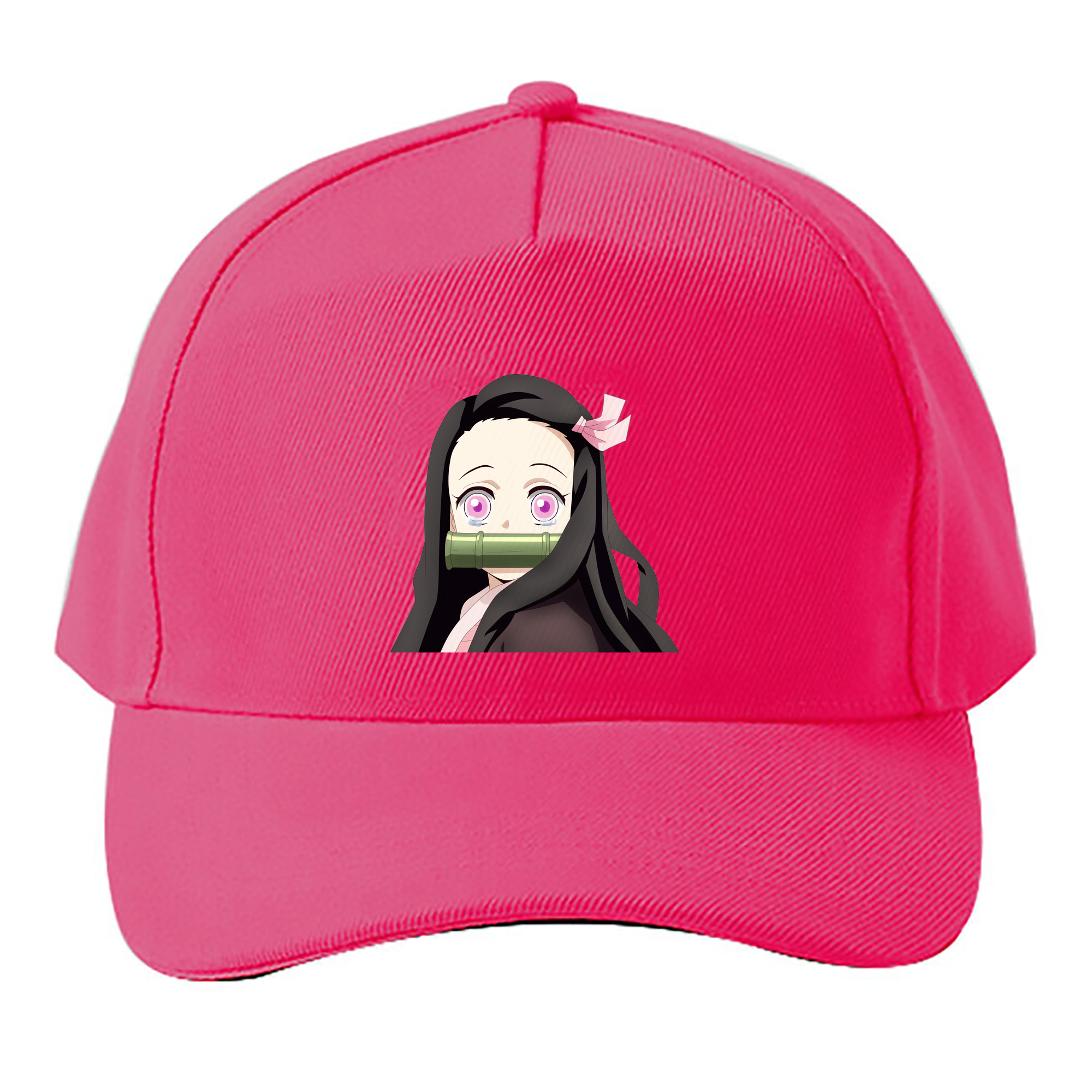 （画像用） 鬼滅の刃（きめつのやいば）竈門 禰󠄀豆子／かまど ねずこ Kamado Nezuko ベースボールキャップ 綿100％ 男女兼用 帽子 スポーツ