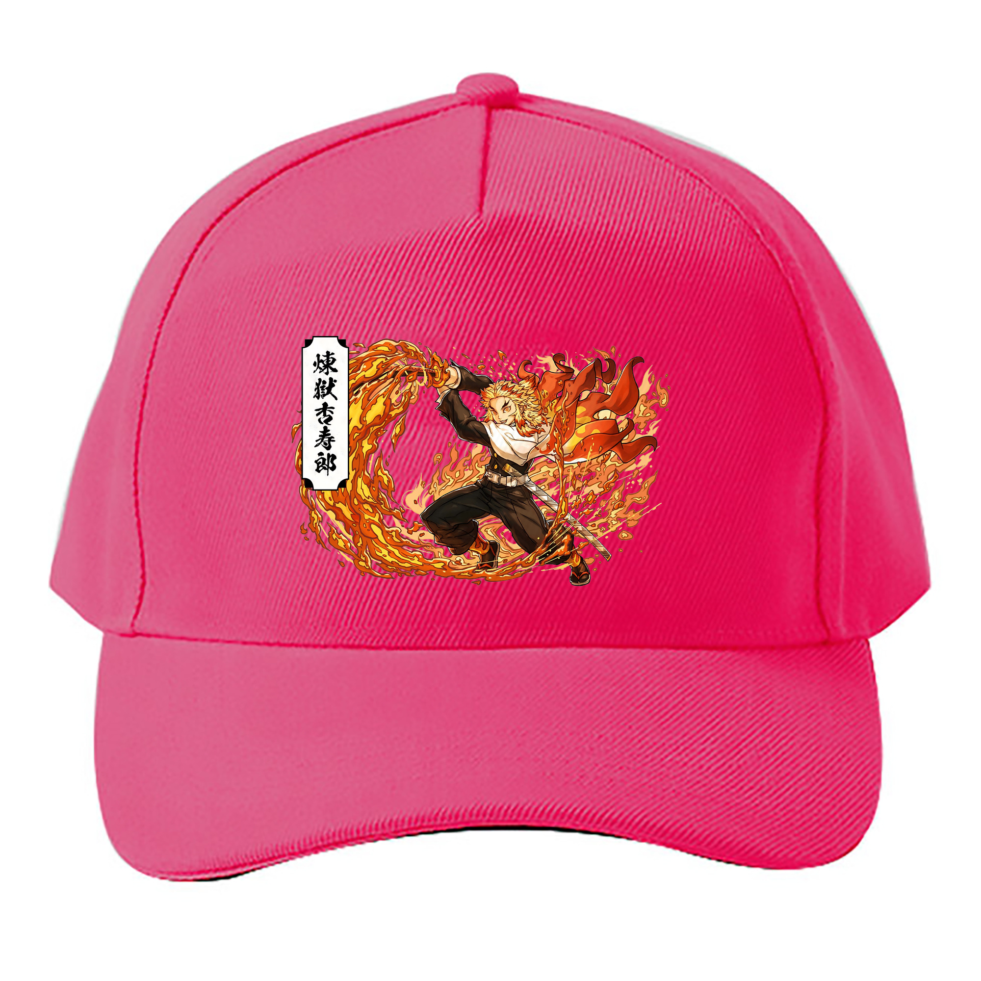 （画像用） 鬼滅の刃（きめつのやいば）炎柱-煉󠄁獄 杏寿郎／れんごく きょうじゅろう Rengoku Kyoujurou ベースボールキャップ 綿100％ 男女兼用 帽子 スポーツ