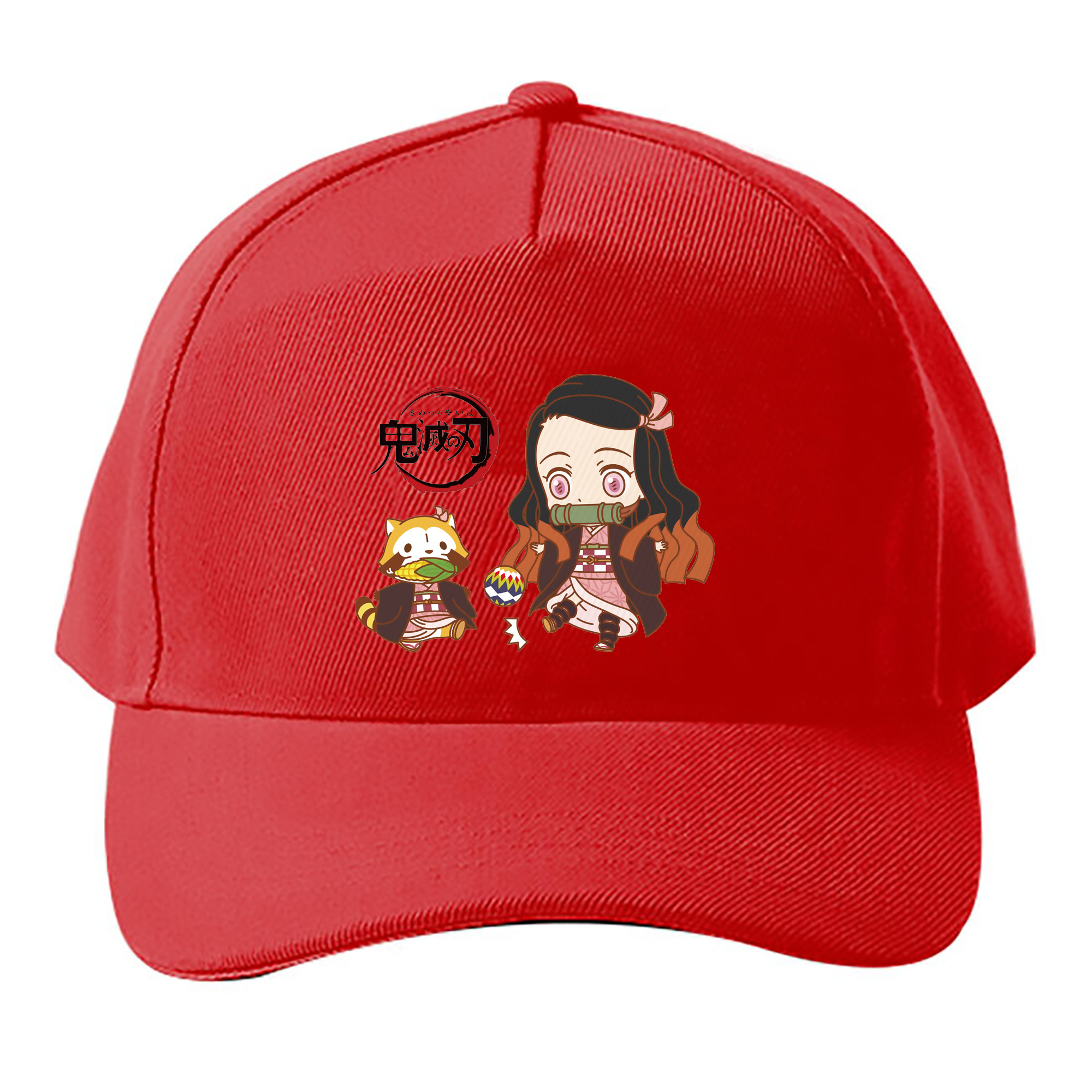 （画像用） 鬼滅の刃（きめつのやいば）竈門 禰󠄀豆子／かまど ねずこ Kamado Nezuko ベースボールキャップ 綿100％ 男女兼用 帽子 スポーツ