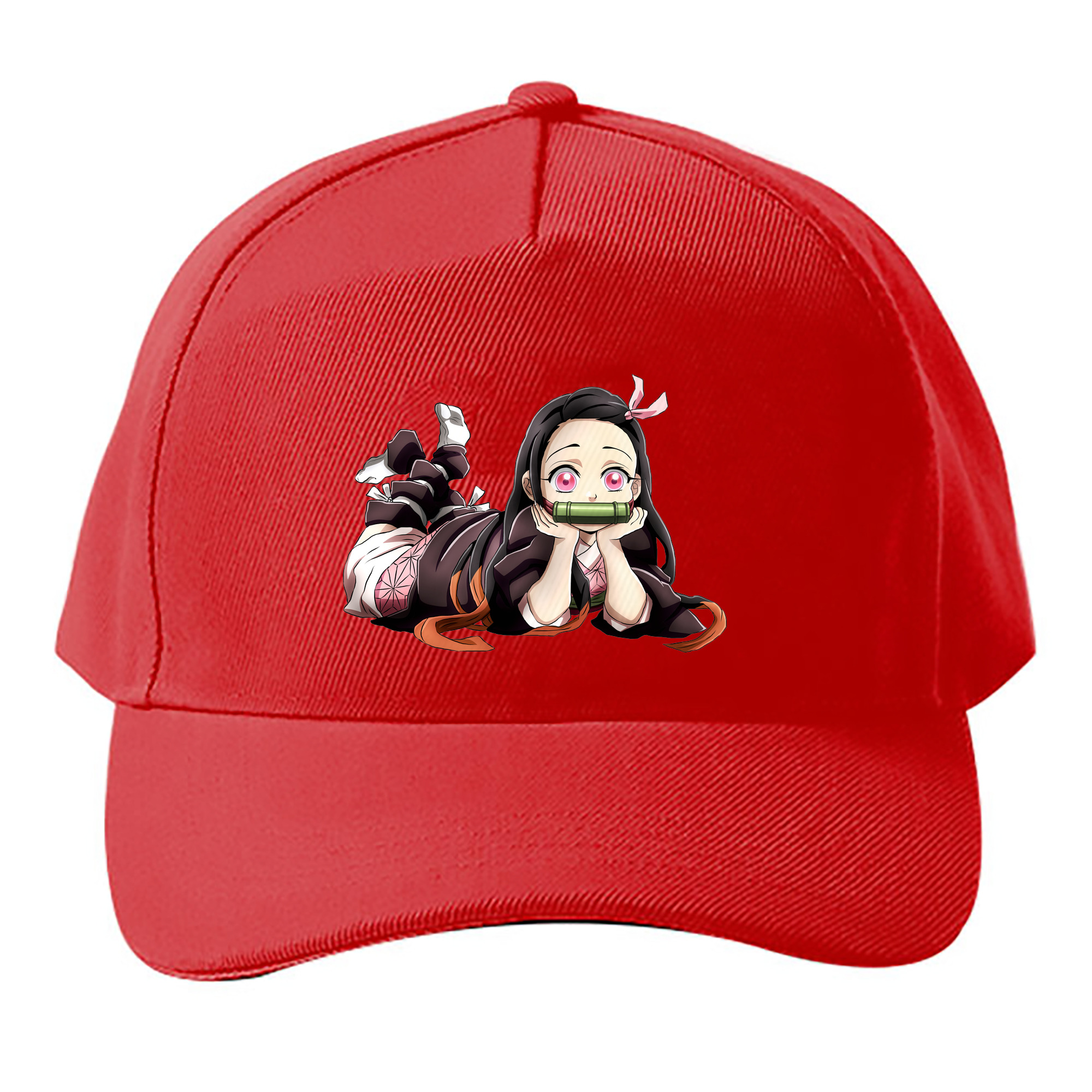 （画像用） 鬼滅の刃（きめつのやいば）竈門 禰󠄀豆子／かまど ねずこ Kamado Nezuko ベースボールキャップ 綿100％ 男女兼用 帽子 スポーツ
