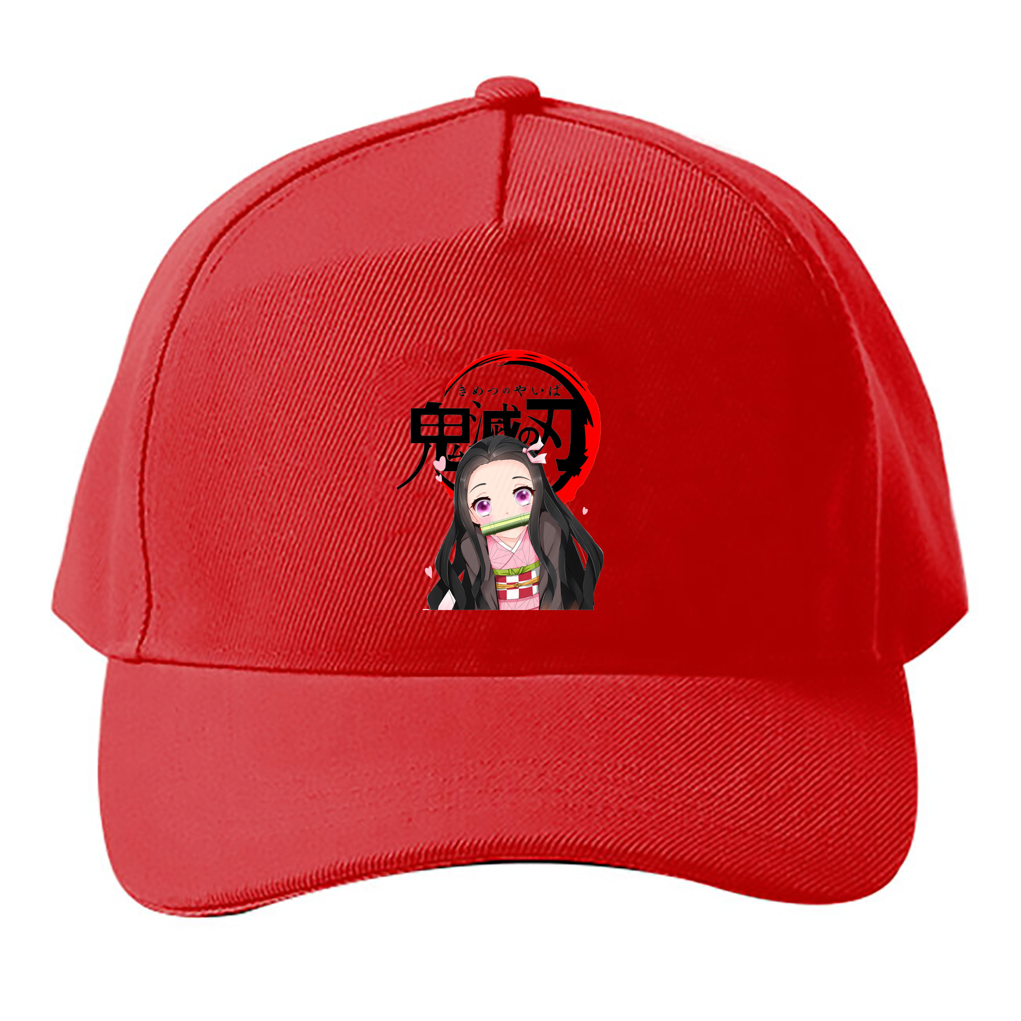 （画像用） 鬼滅の刃（きめつのやいば）竈門 禰󠄀豆子／かまど ねずこ Kamado Nezuko ベースボールキャップ 綿100％ 男女兼用 帽子 スポーツ