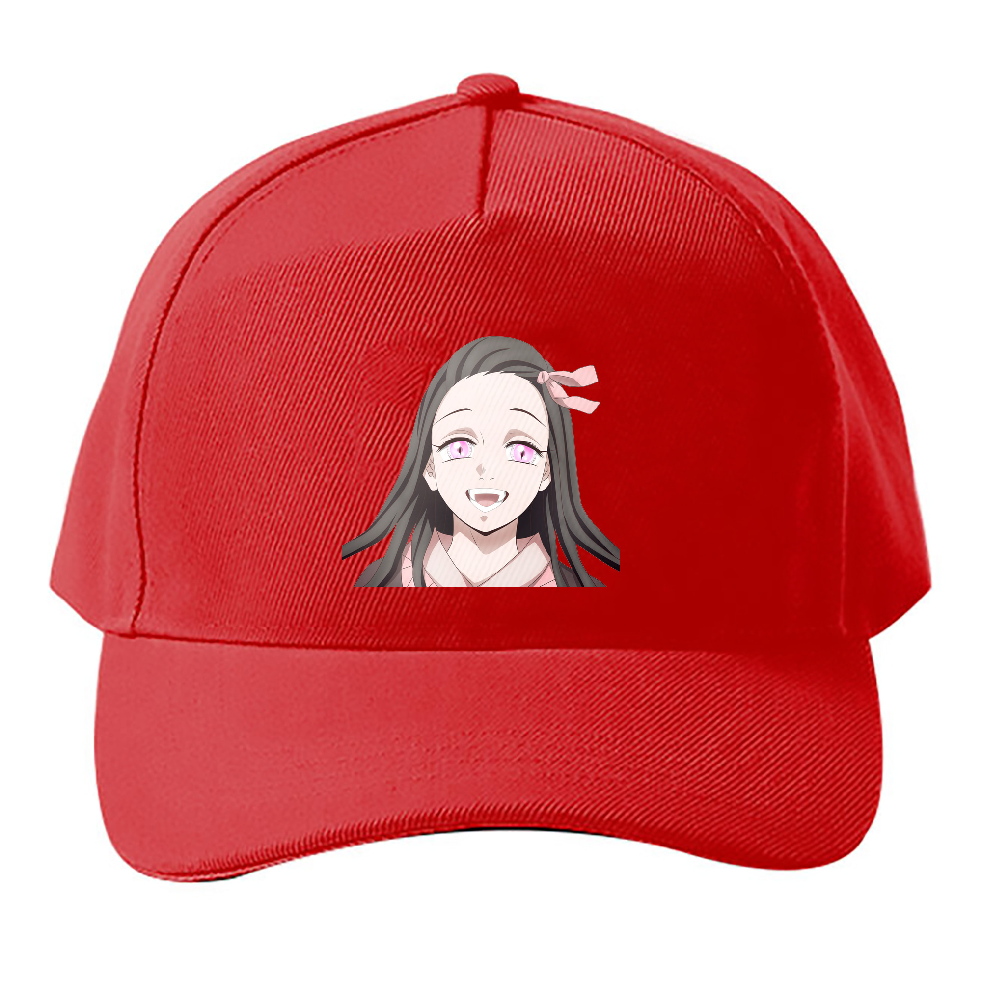 （画像用） 鬼滅の刃（きめつのやいば）竈門 禰󠄀豆子／かまど ねずこ Kamado Nezuko ベースボールキャップ 綿100％ 男女兼用 帽子 スポーツ