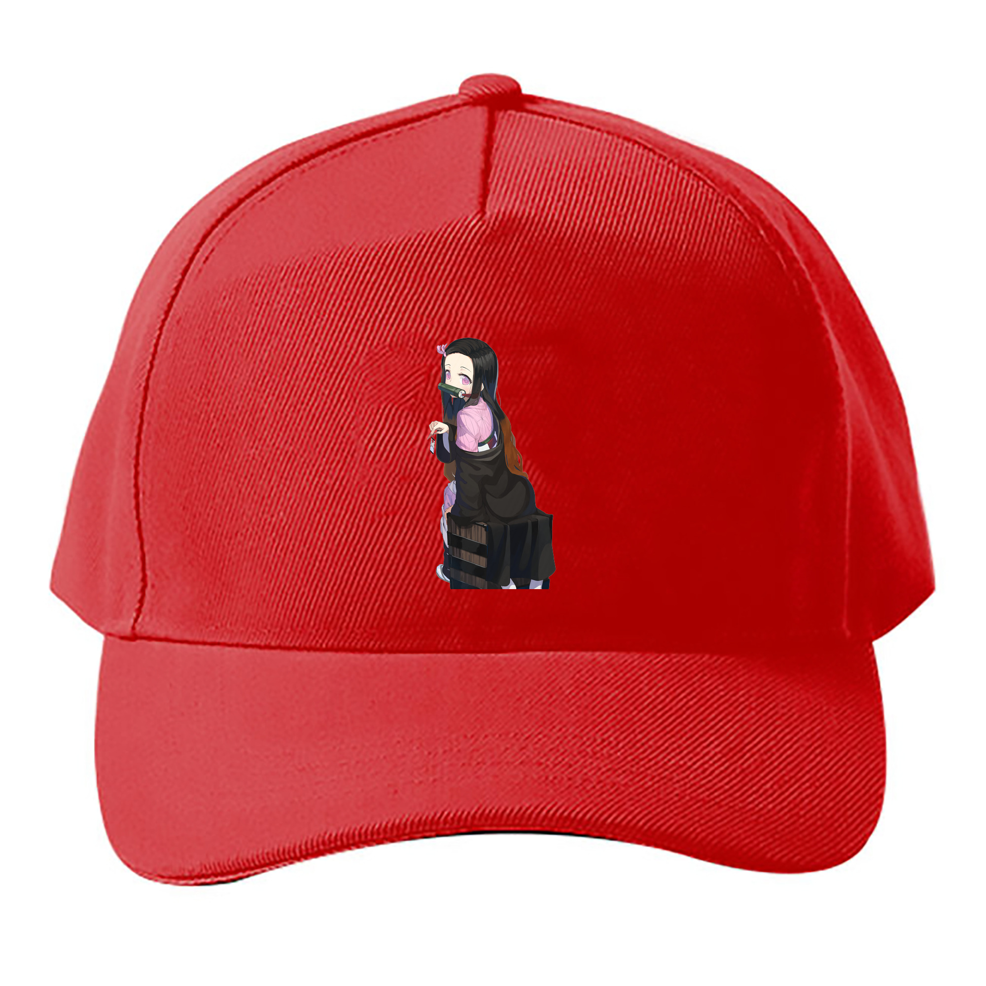 （画像用） 鬼滅の刃（きめつのやいば）竈門 禰󠄀豆子／かまど ねずこ Kamado Nezuko ベースボールキャップ 綿100％ 男女兼用 帽子 スポーツ