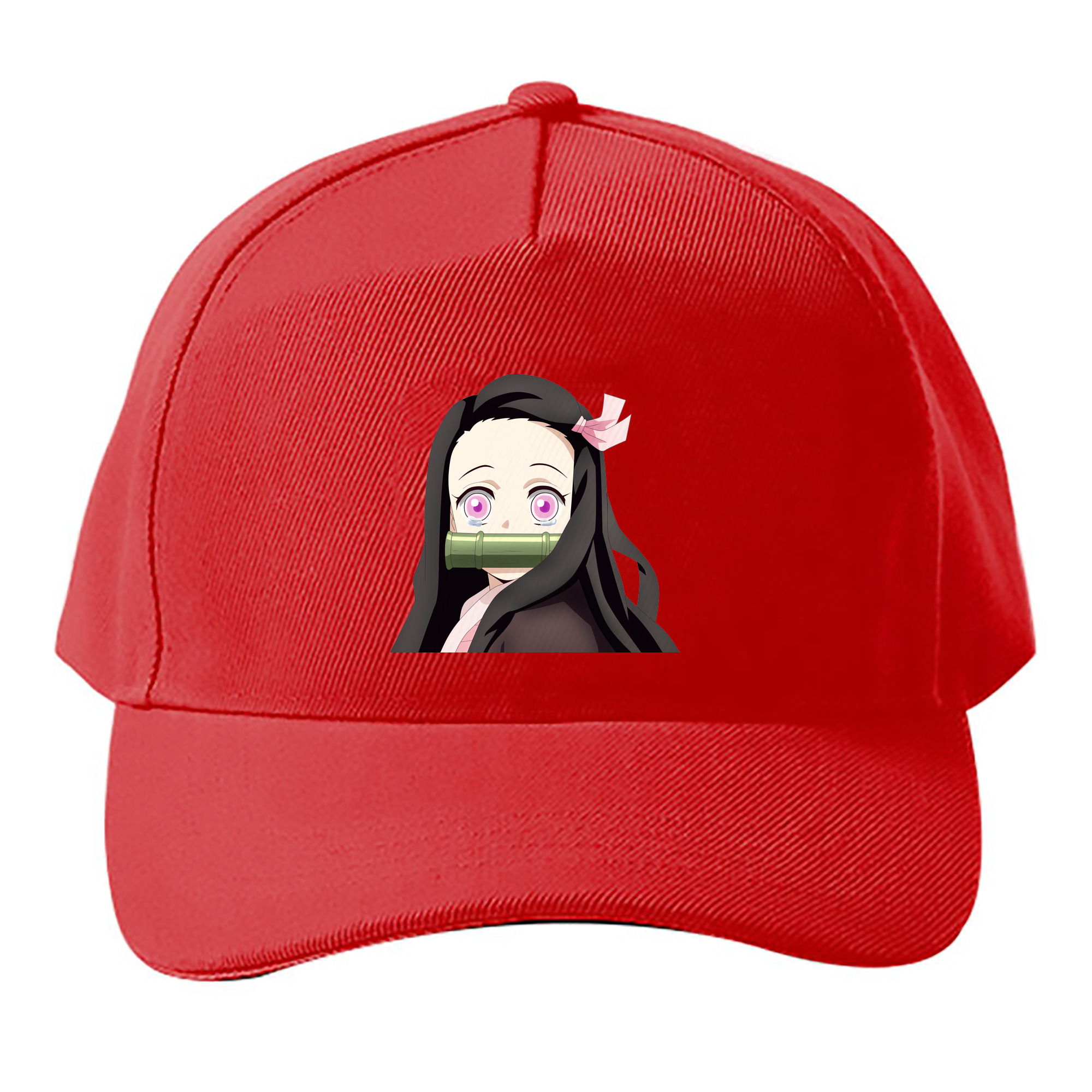 （画像用） 鬼滅の刃（きめつのやいば）竈門 禰󠄀豆子／かまど ねずこ Kamado Nezuko ベースボールキャップ 綿100％ 男女兼用 帽子 スポーツ