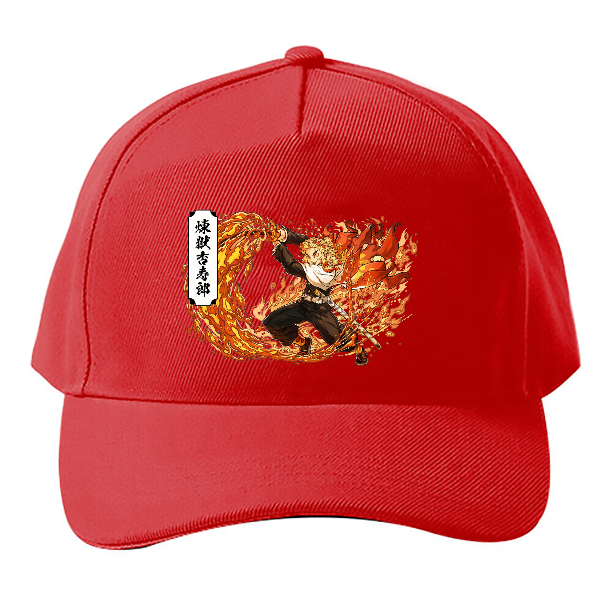 （画像用） 鬼滅の刃（きめつのやいば）炎柱-煉󠄁獄 杏寿郎／れんごく きょうじゅろう Rengoku Kyoujurou ベースボールキャップ 綿100％ 男女兼用 帽子 スポーツ