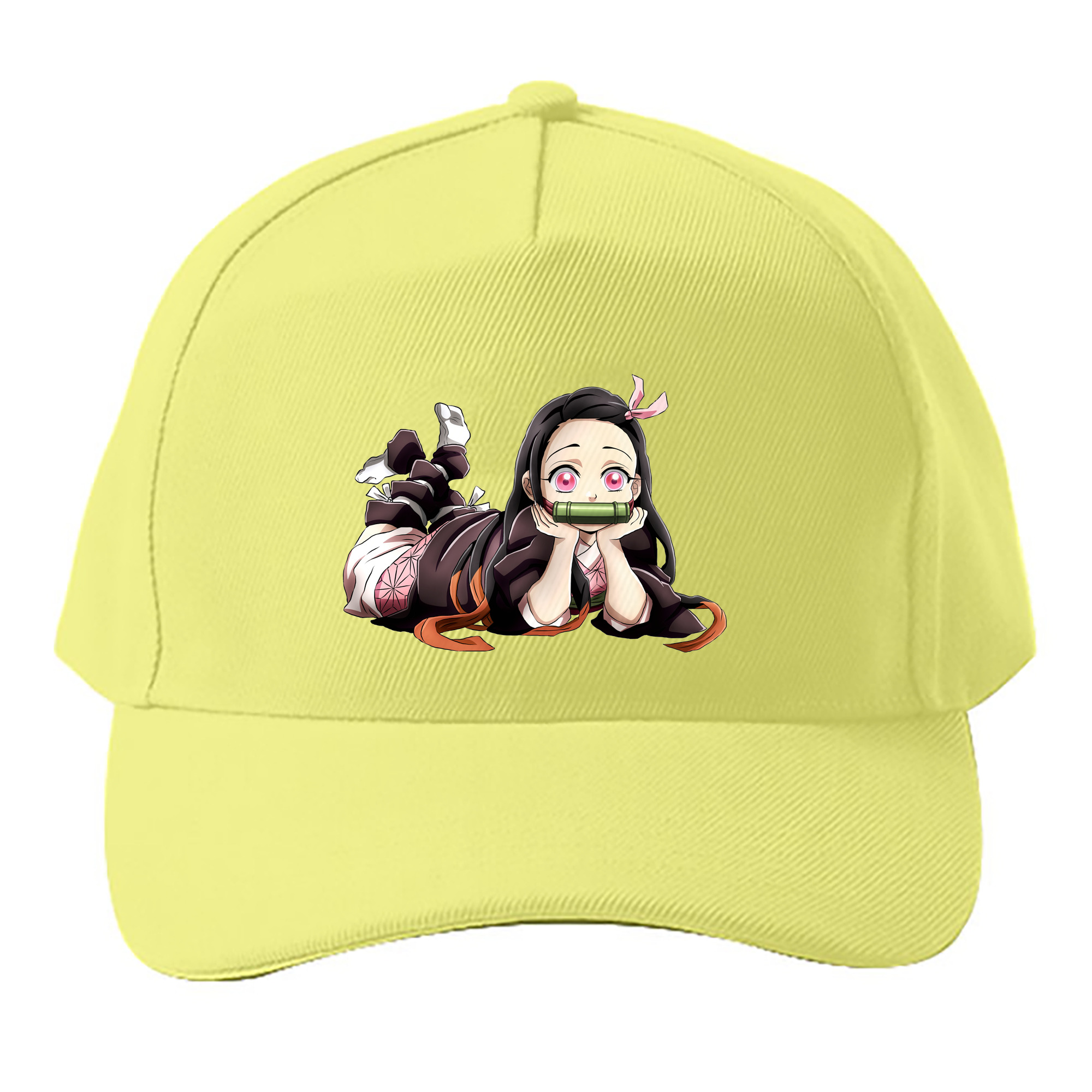 （画像用） 鬼滅の刃（きめつのやいば）竈門 禰󠄀豆子／かまど ねずこ Kamado Nezuko ベースボールキャップ 綿100％ 男女兼用 帽子 スポーツ
