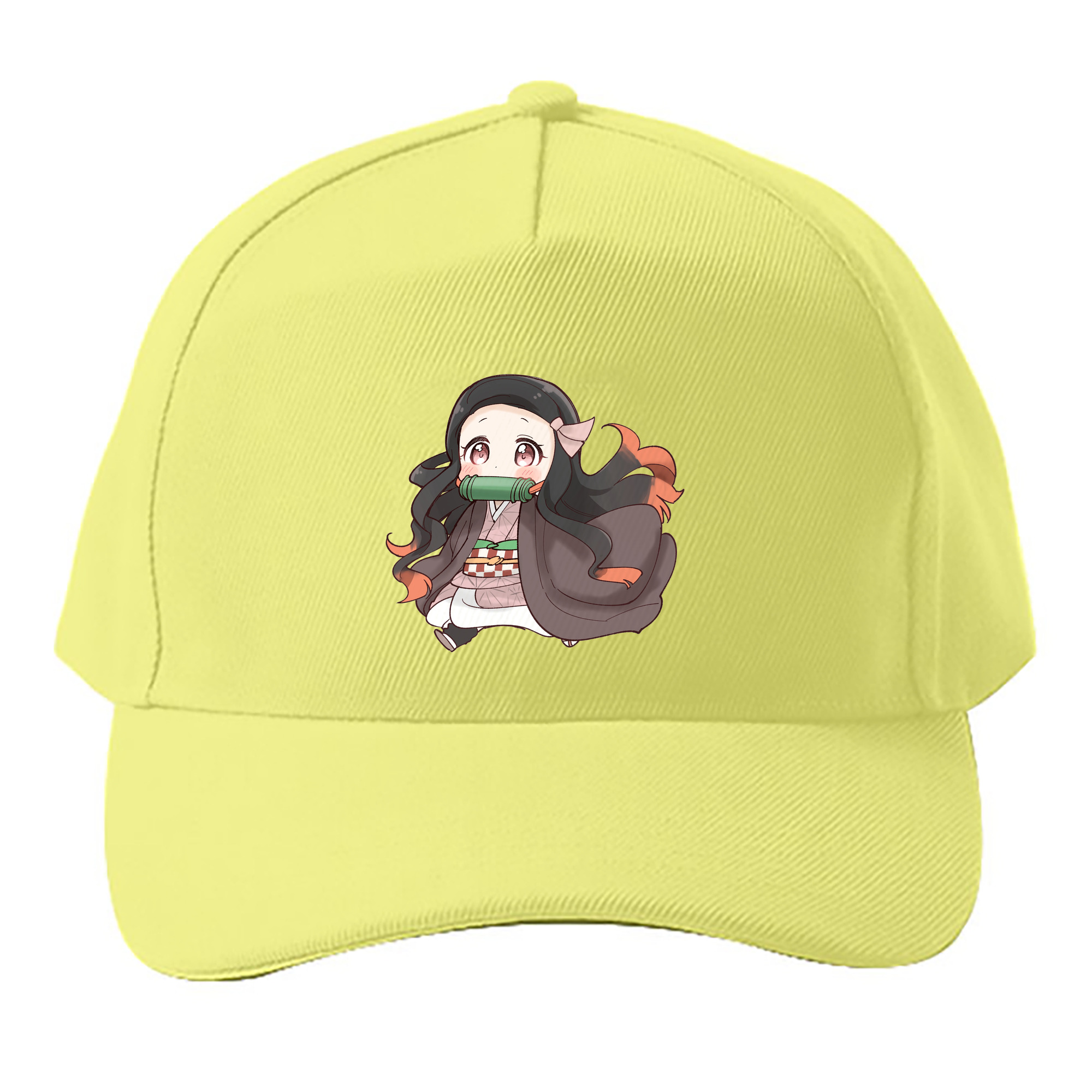 （画像用） 鬼滅の刃（きめつのやいば）竈門 禰󠄀豆子／かまど ねずこ Kamado Nezuko ベースボールキャップ 綿100％ 男女兼用 帽子 スポーツ