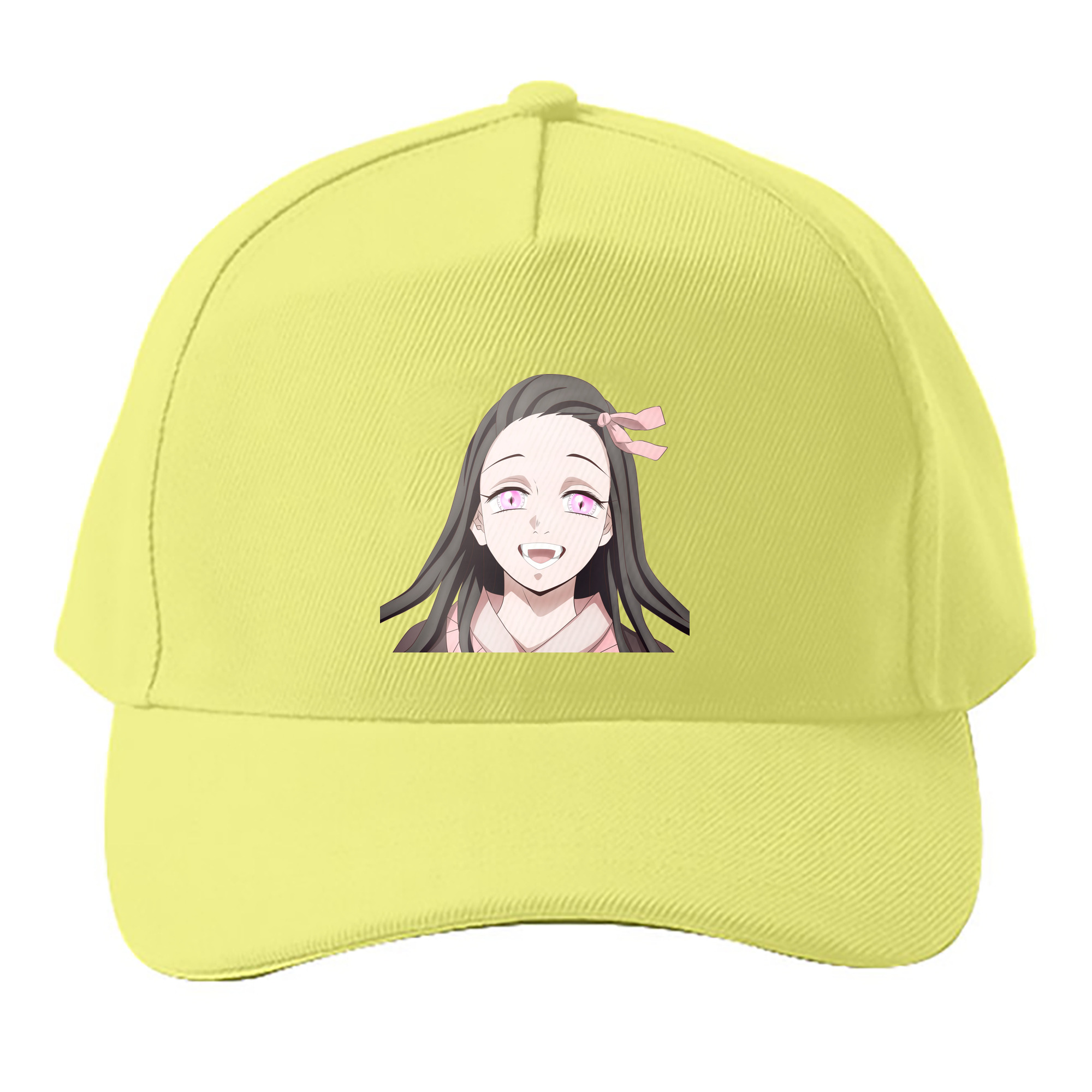 （画像用） 鬼滅の刃（きめつのやいば）竈門 禰󠄀豆子／かまど ねずこ Kamado Nezuko ベースボールキャップ 綿100％ 男女兼用 帽子 スポーツ